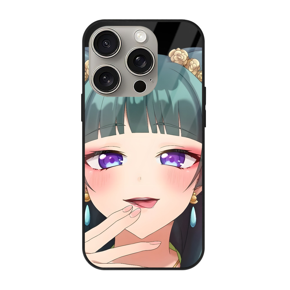 （画像用） 薬屋のひとりごと The Apothecary Diaries 【iPhone15Pro対応】スマホケース 耐衝撃＆黄変防止 背面ガラス