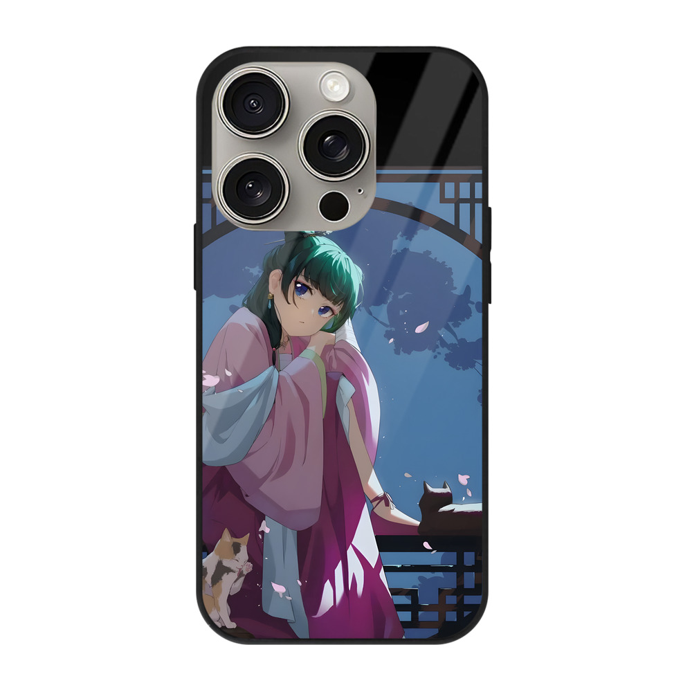 薬屋のひとりごと The Apothecary Diaries 【iPhone15Pro対応】スマホケース 耐衝撃＆黄変防止 背面ガラス