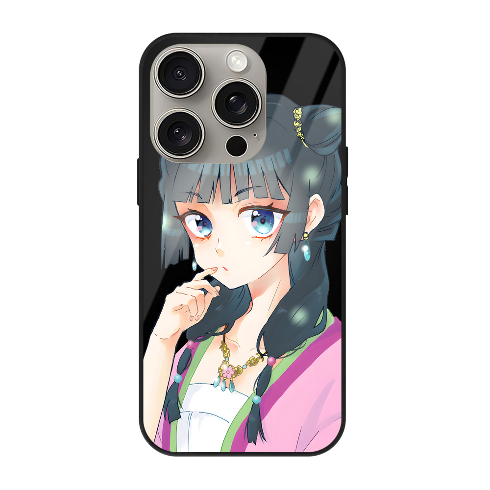薬屋のひとりごと The Apothecary Diaries 【iPhone15Pro対応】スマホケース 耐衝撃＆黄変防止 背面ガラス