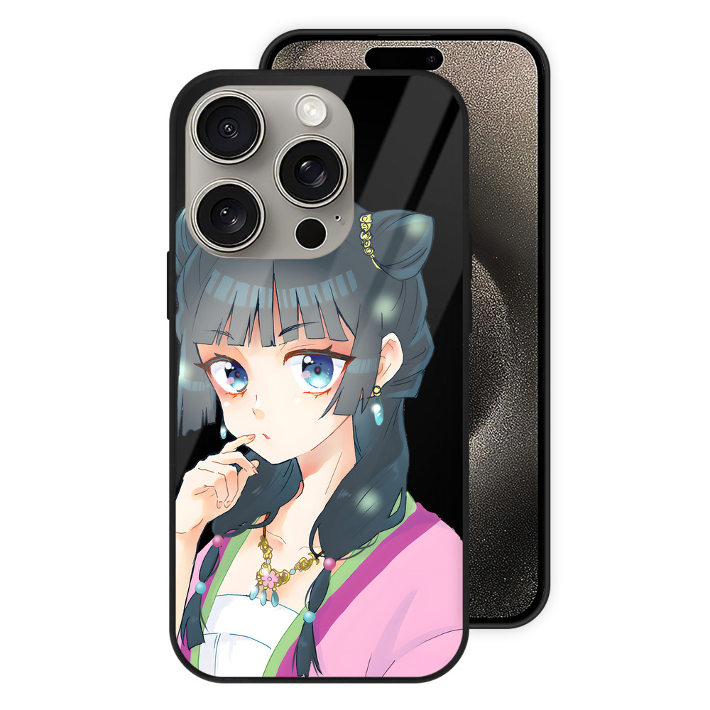 薬屋のひとりごと The Apothecary Diaries 【iPhone15Pro対応】スマホケース 耐衝撃＆黄変防止 背面ガラス