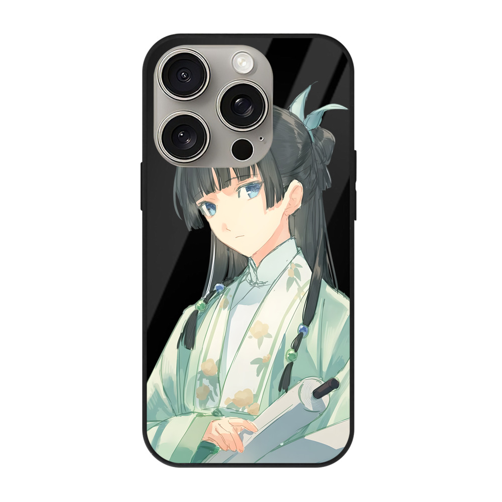 薬屋のひとりごと The Apothecary Diaries 【iPhone15Pro対応】スマホケース 耐衝撃＆黄変防止 背面ガラス