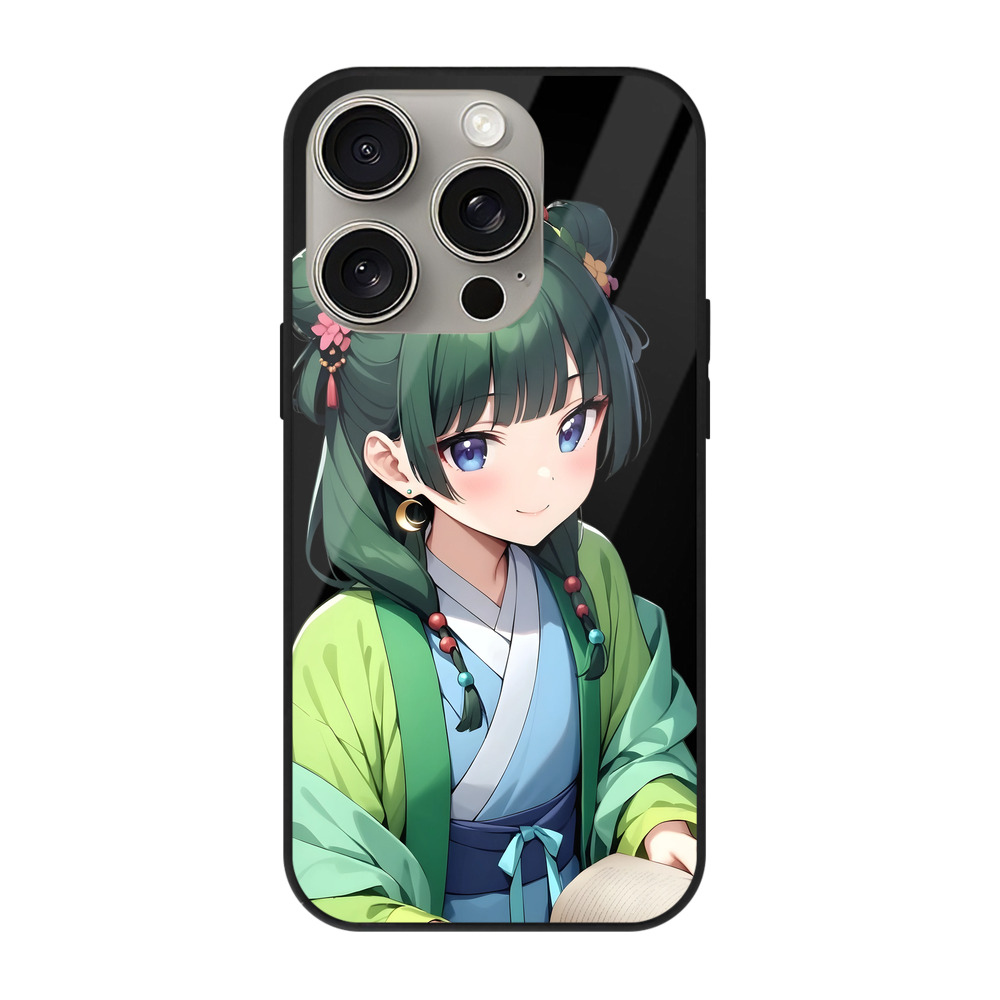 （画像用） 薬屋のひとりごと The Apothecary Diaries 【iPhone15Pro対応】スマホケース 耐衝撃＆黄変防止 背面ガラス