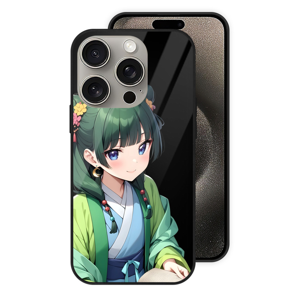 （画像用） 薬屋のひとりごと The Apothecary Diaries 【iPhone15Pro対応】スマホケース 耐衝撃＆黄変防止 背面ガラス