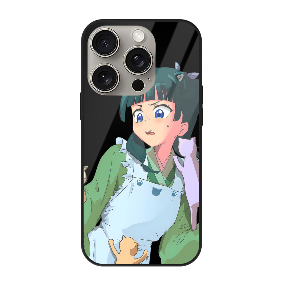 薬屋のひとりごと The Apothecary Diaries 【iPhone15Pro対応】スマホケース 耐衝撃＆黄変防止 背面ガラス