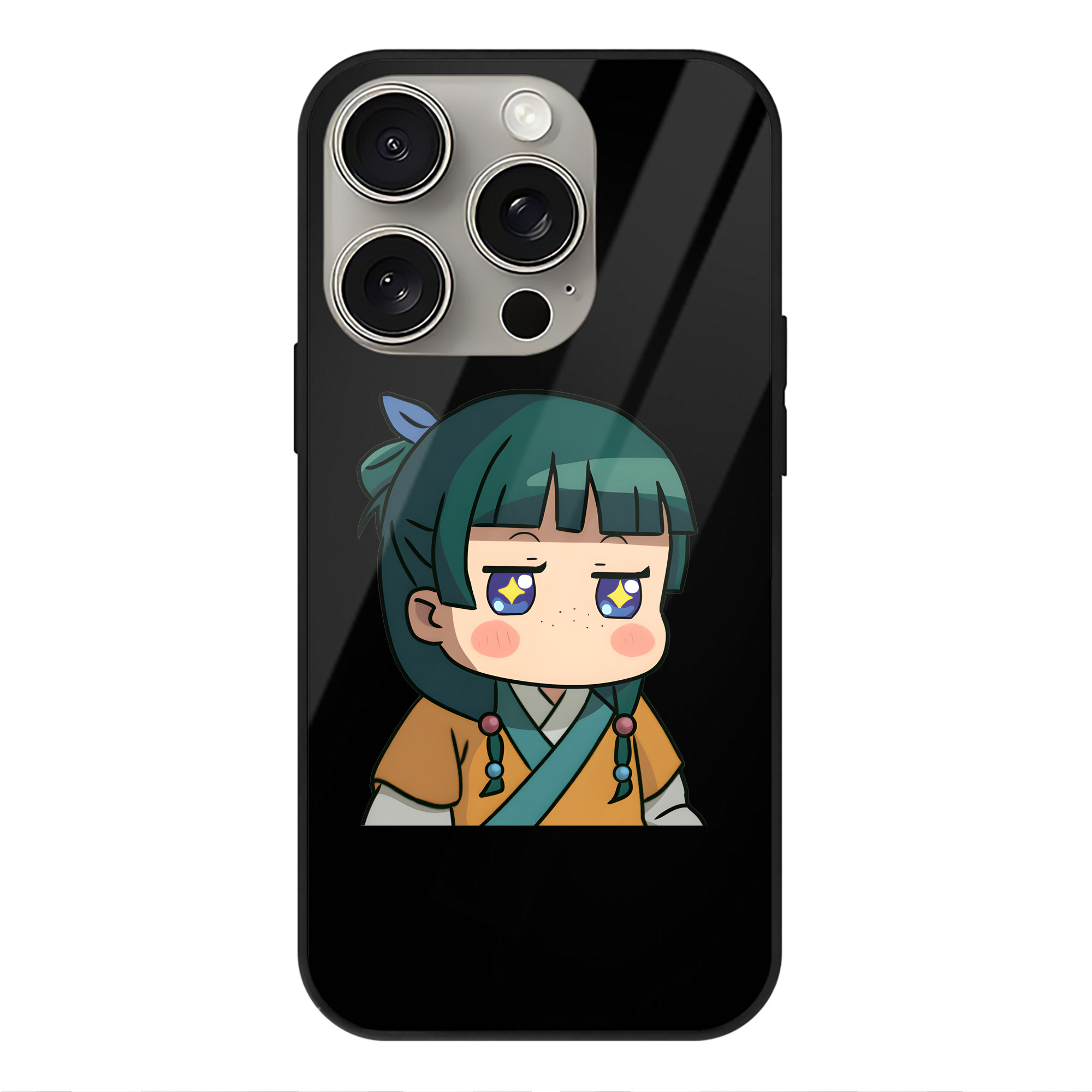 薬屋のひとりごと The Apothecary Diaries 【iPhone15Pro対応】スマホケース 耐衝撃＆黄変防止 背面ガラス