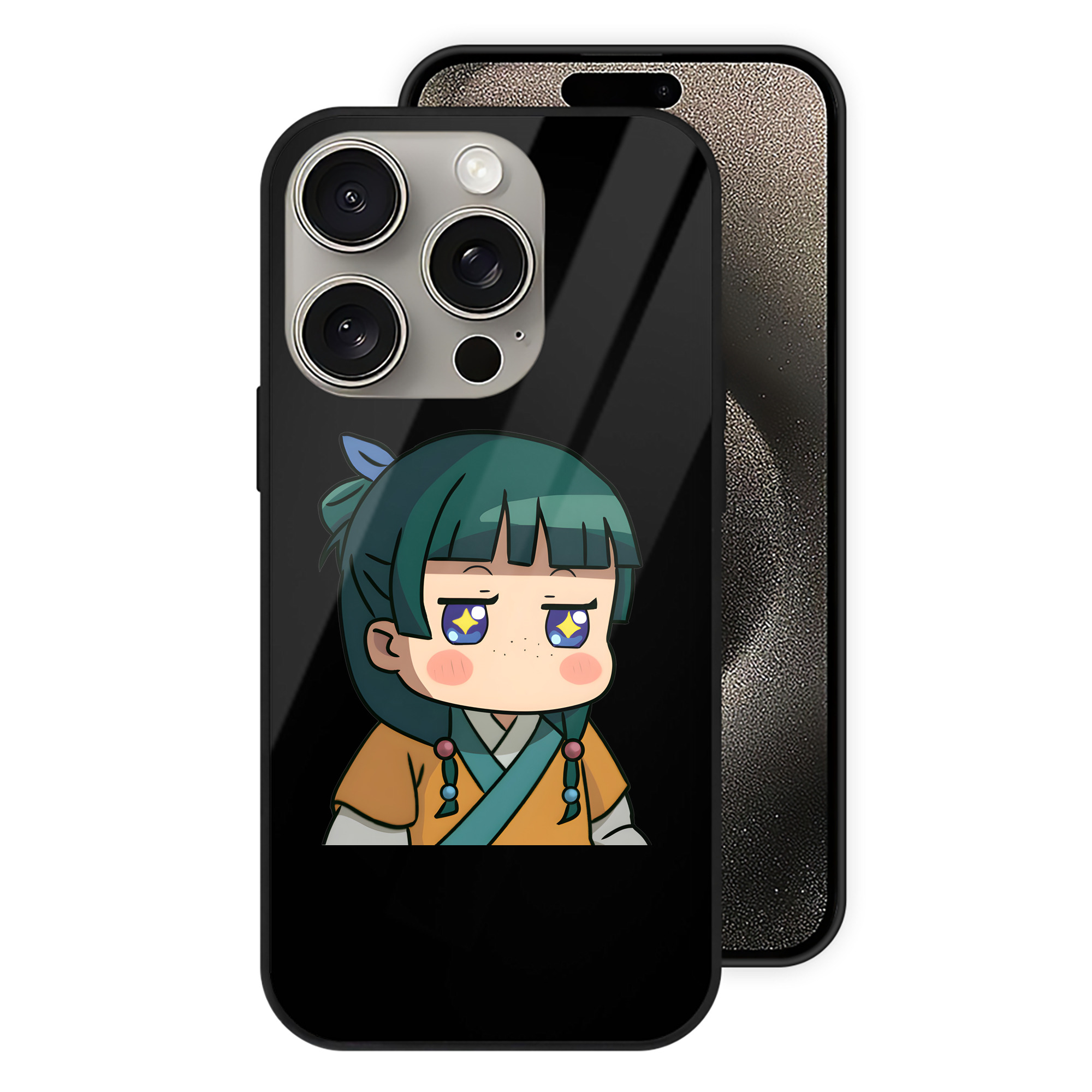 薬屋のひとりごと The Apothecary Diaries 【iPhone15Pro対応】スマホケース 耐衝撃＆黄変防止 背面ガラス
