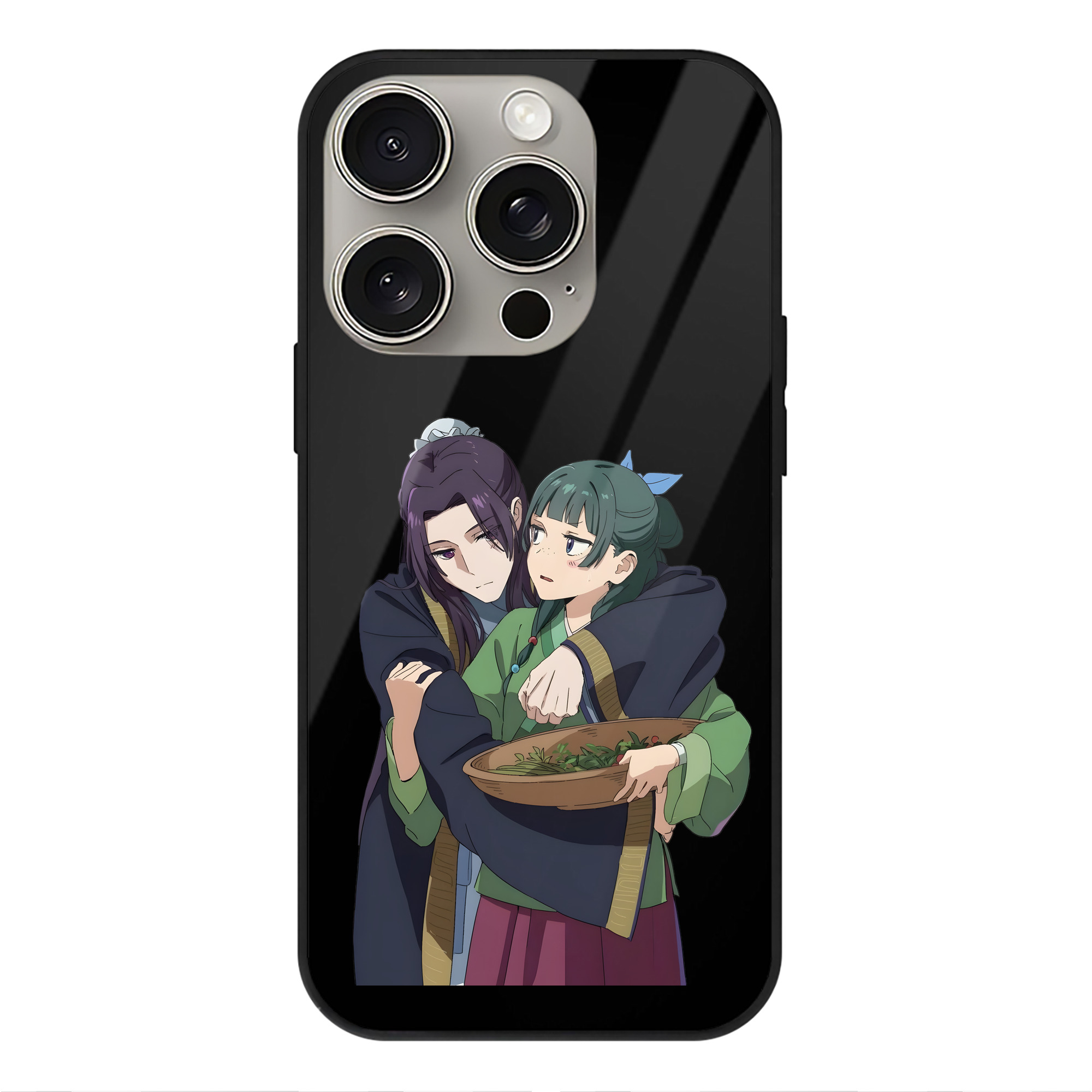 （画像用） 薬屋のひとりごと The Apothecary Diaries 【iPhone15Pro対応】スマホケース 耐衝撃＆黄変防止 背面ガラス