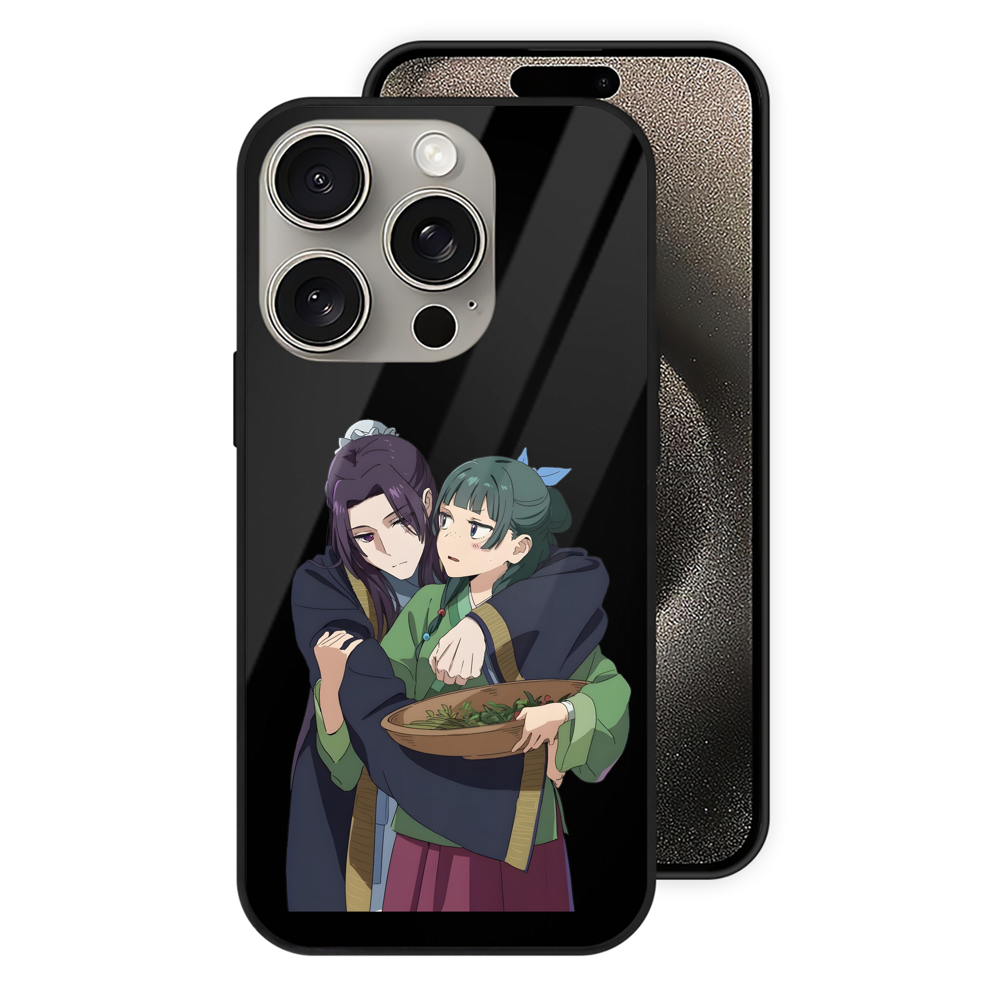 （画像用） 薬屋のひとりごと The Apothecary Diaries 【iPhone15Pro対応】スマホケース 耐衝撃＆黄変防止 背面ガラス