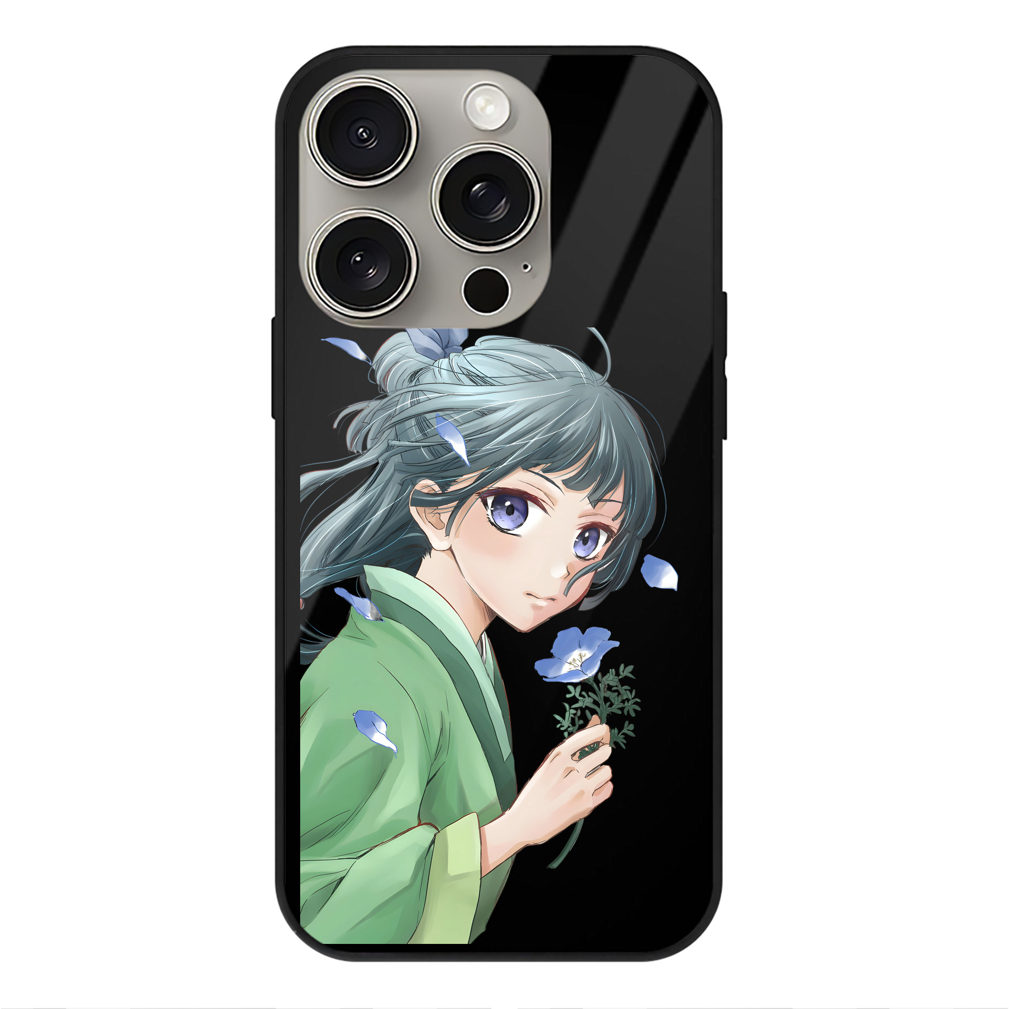 薬屋のひとりごと The Apothecary Diaries 【iPhone15Pro対応】スマホケース 耐衝撃＆黄変防止 背面ガラス