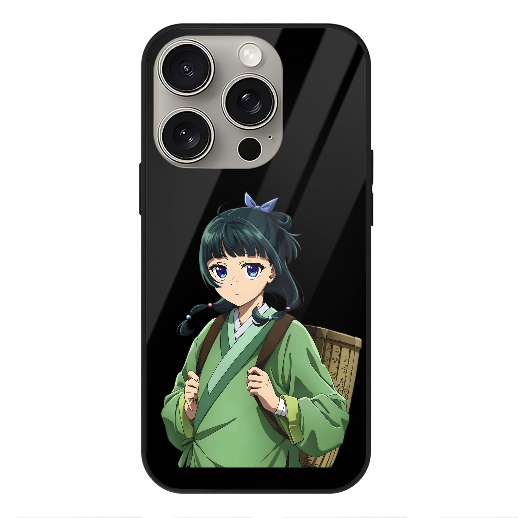 薬屋のひとりごと The Apothecary Diaries 【iPhone15Pro対応】スマホケース 耐衝撃＆黄変防止 背面ガラス