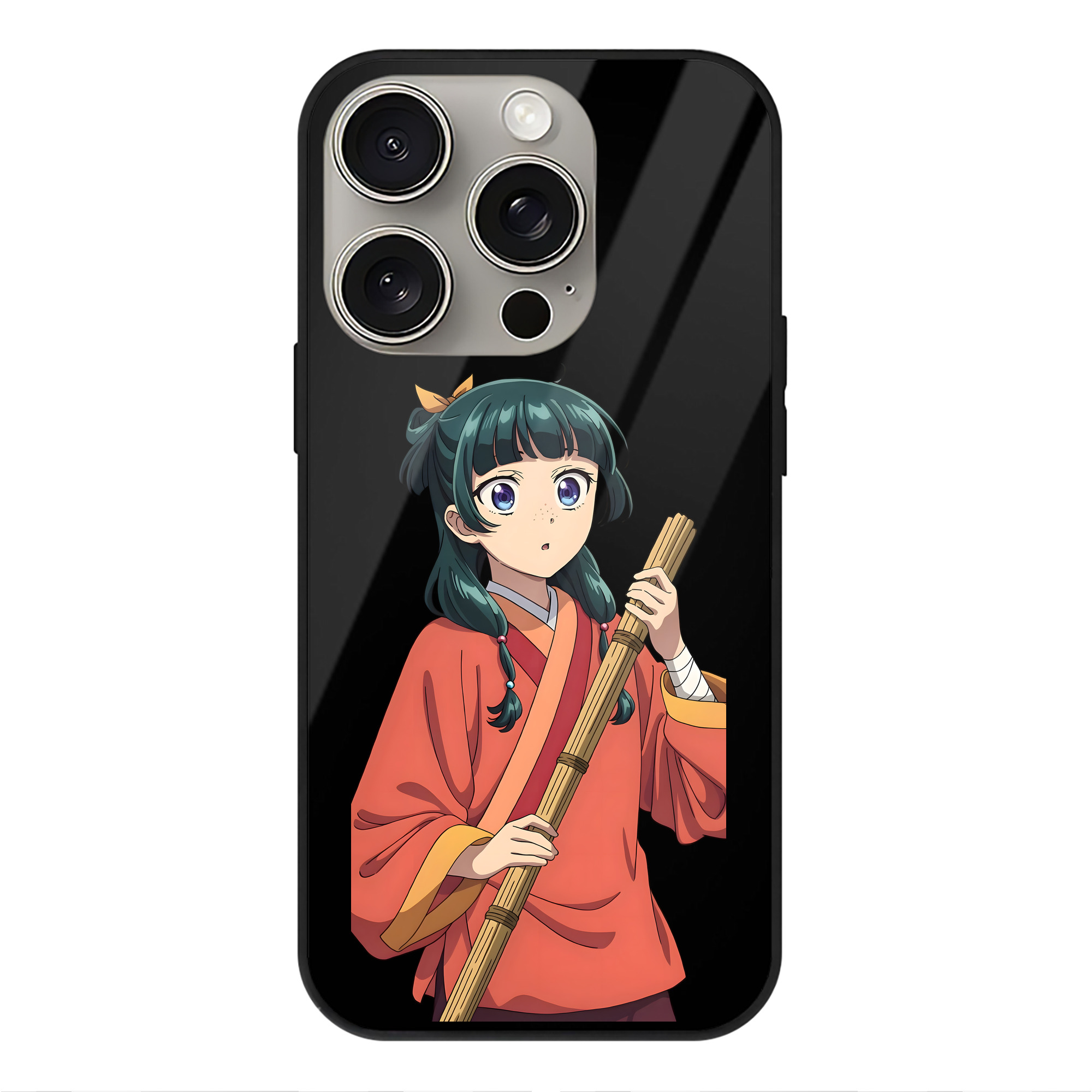薬屋のひとりごと The Apothecary Diaries 【iPhone15Pro対応】スマホケース 耐衝撃＆黄変防止 背面ガラス