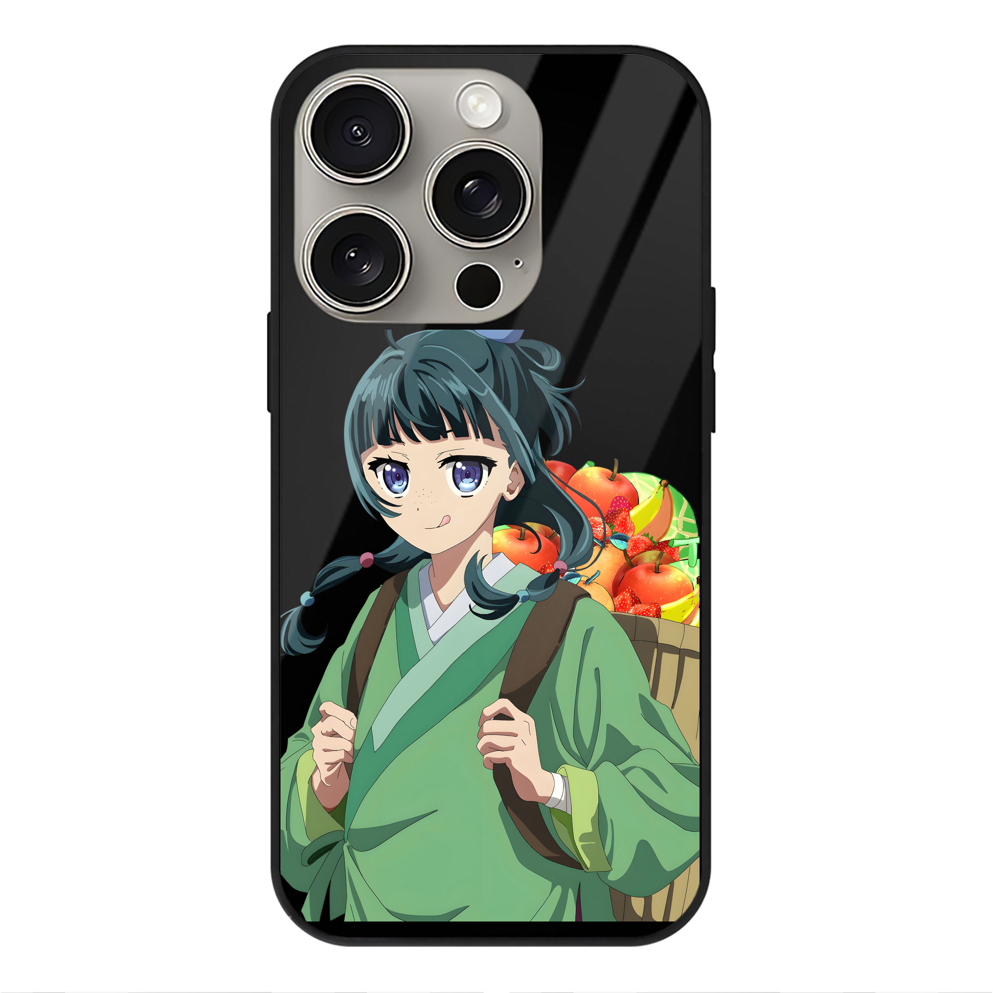 薬屋のひとりごと The Apothecary Diaries 【iPhone15Pro対応】スマホケース 耐衝撃＆黄変防止 背面ガラス