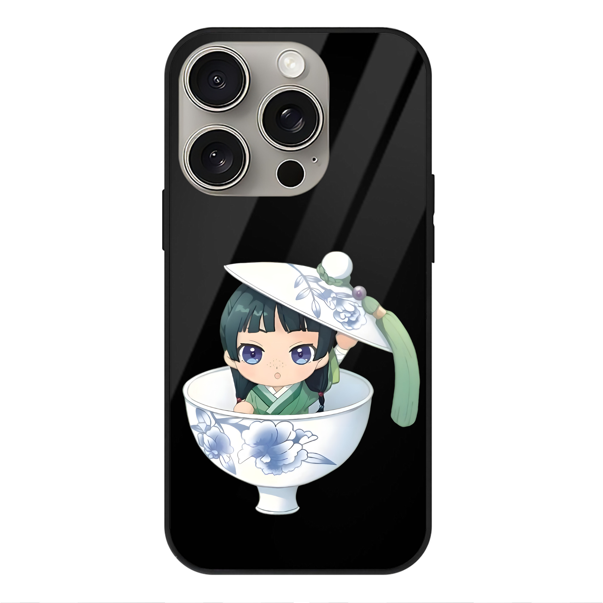 薬屋のひとりごと The Apothecary Diaries 【iPhone15Pro対応】スマホケース 耐衝撃＆黄変防止 背面ガラス