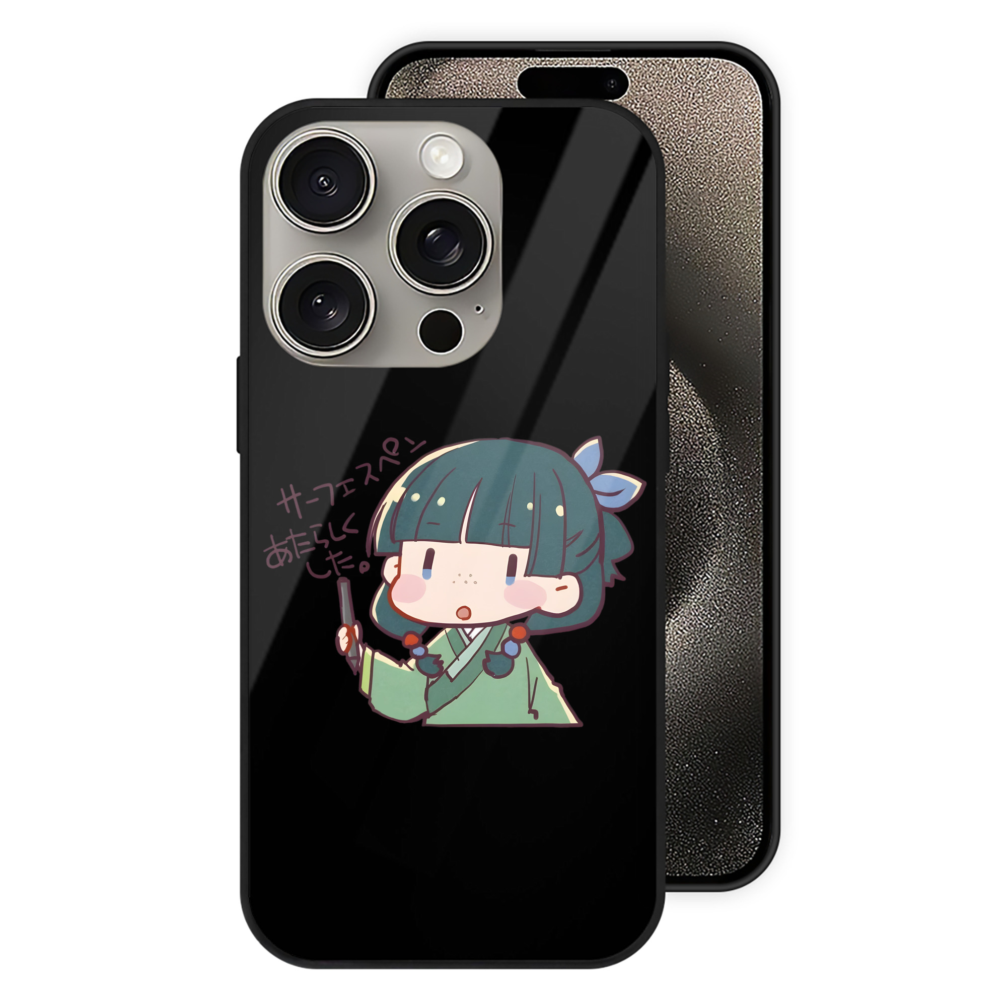 （画像用） 薬屋のひとりごと The Apothecary Diaries 【iPhone15Pro対応】スマホケース 耐衝撃＆黄変防止 背面ガラス