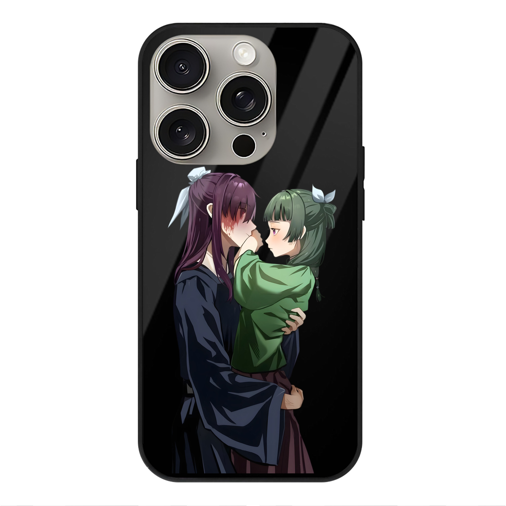 薬屋のひとりごと The Apothecary Diaries 【iPhone15Pro対応】スマホケース 耐衝撃＆黄変防止 背面ガラス