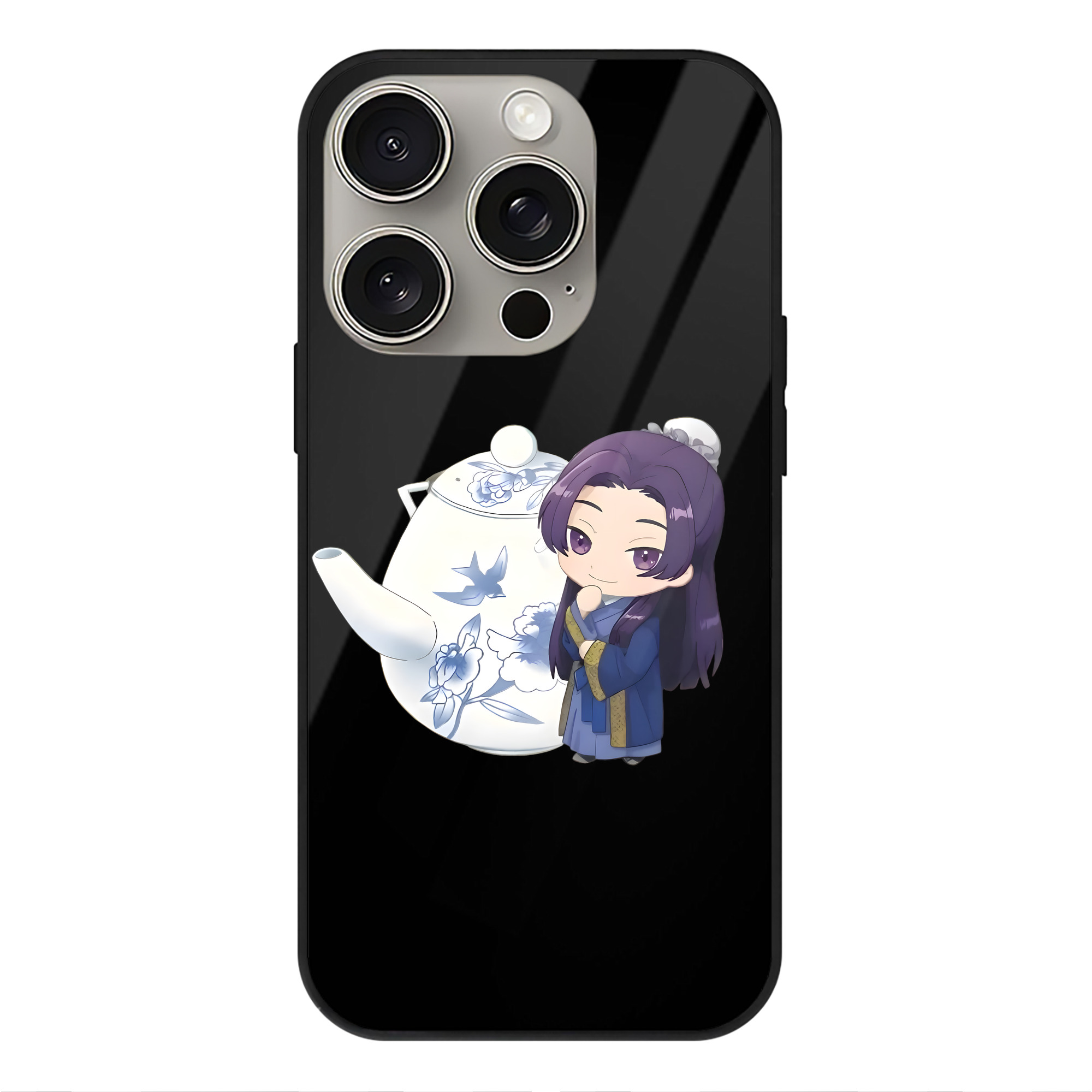 薬屋のひとりごと The Apothecary Diaries 【iPhone15Pro対応】スマホケース 耐衝撃＆黄変防止 背面ガラス