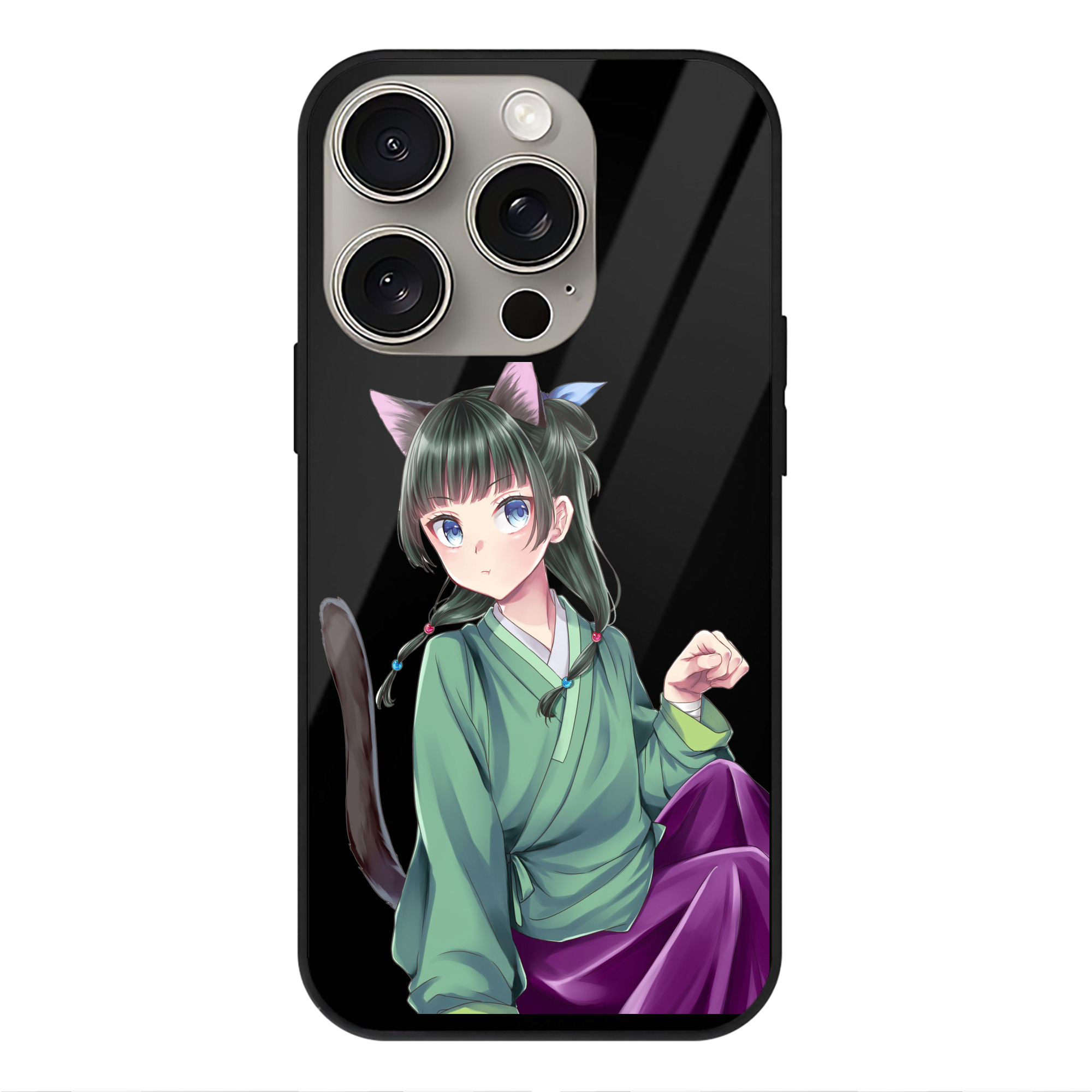 薬屋のひとりごと The Apothecary Diaries 【iPhone15Pro対応】スマホケース 耐衝撃＆黄変防止 背面ガラス