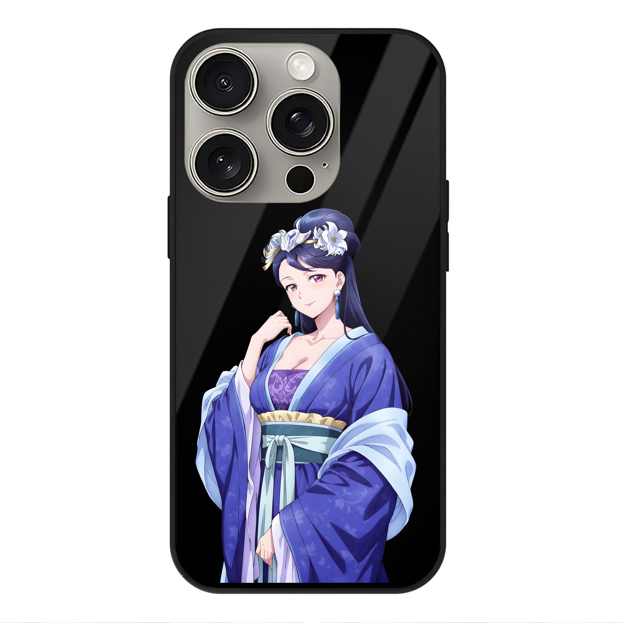 薬屋のひとりごと The Apothecary Diaries 【iPhone15Pro対応】スマホケース 耐衝撃＆黄変防止 背面ガラス