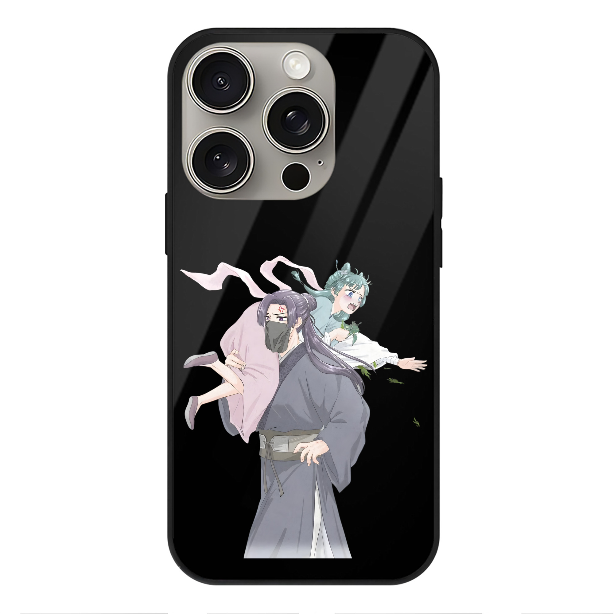 薬屋のひとりごと The Apothecary Diaries 【iPhone15Pro対応】スマホケース 耐衝撃＆黄変防止 背面ガラス