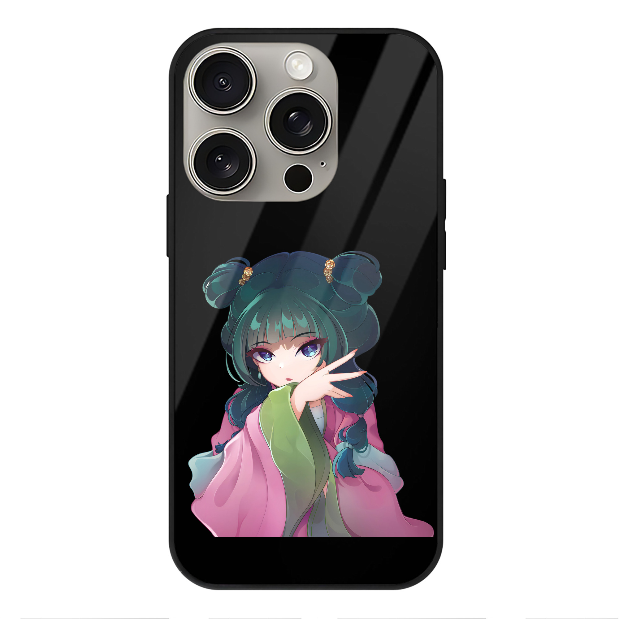 （画像用） 薬屋のひとりごと The Apothecary Diaries 【iPhone15Pro対応】スマホケース 耐衝撃＆黄変防止 背面ガラス