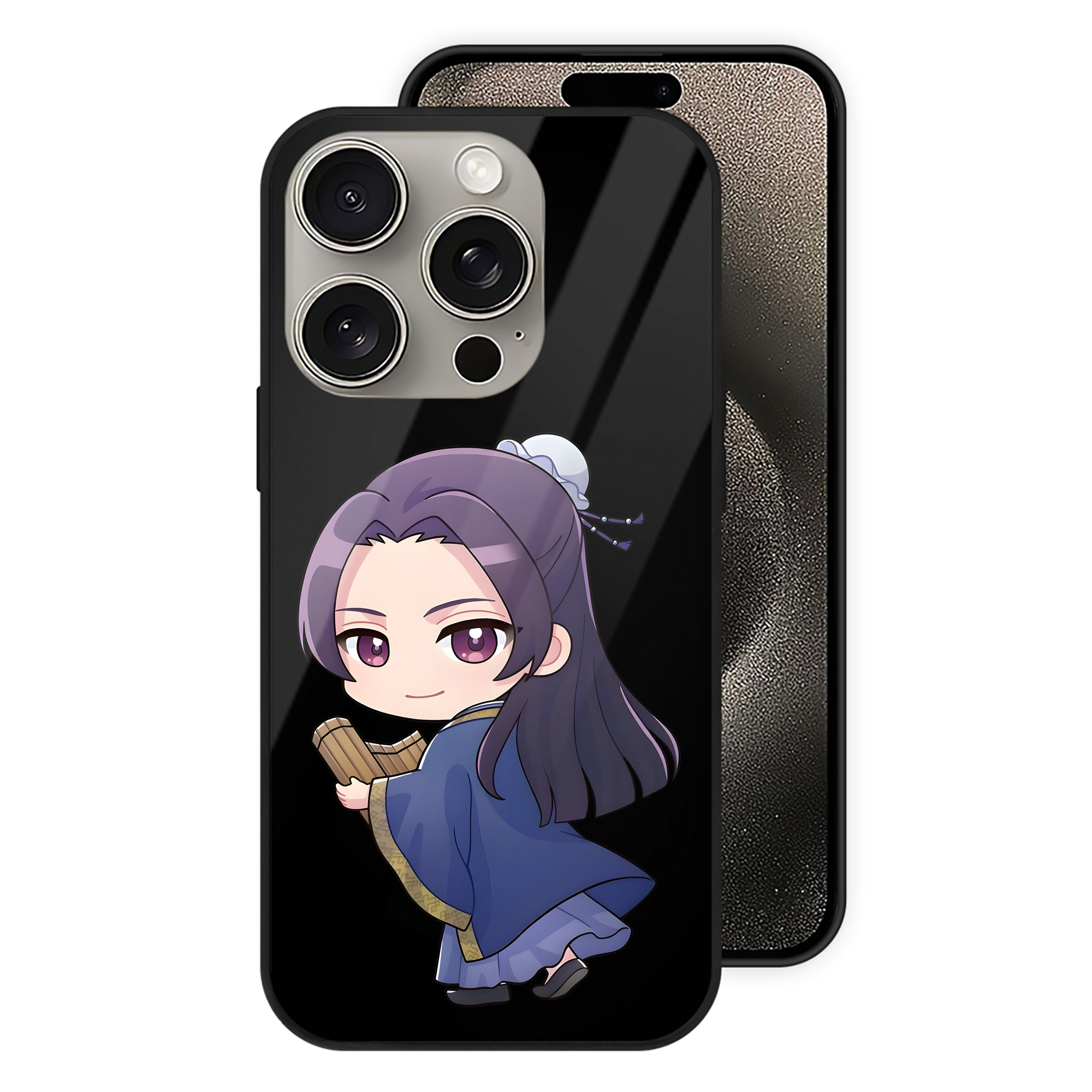 薬屋のひとりごと The Apothecary Diaries 【iPhone15Pro対応】スマホケース 耐衝撃＆黄変防止 背面ガラス