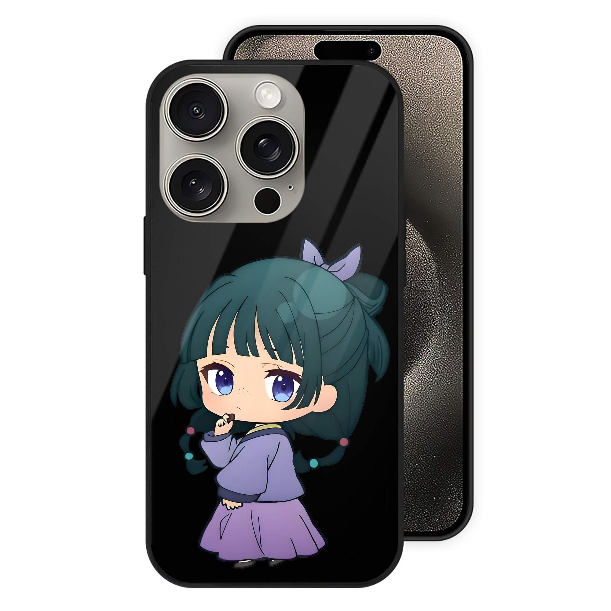 薬屋のひとりごと The Apothecary Diaries 【iPhone15Pro対応】スマホケース 耐衝撃＆黄変防止 背面ガラス