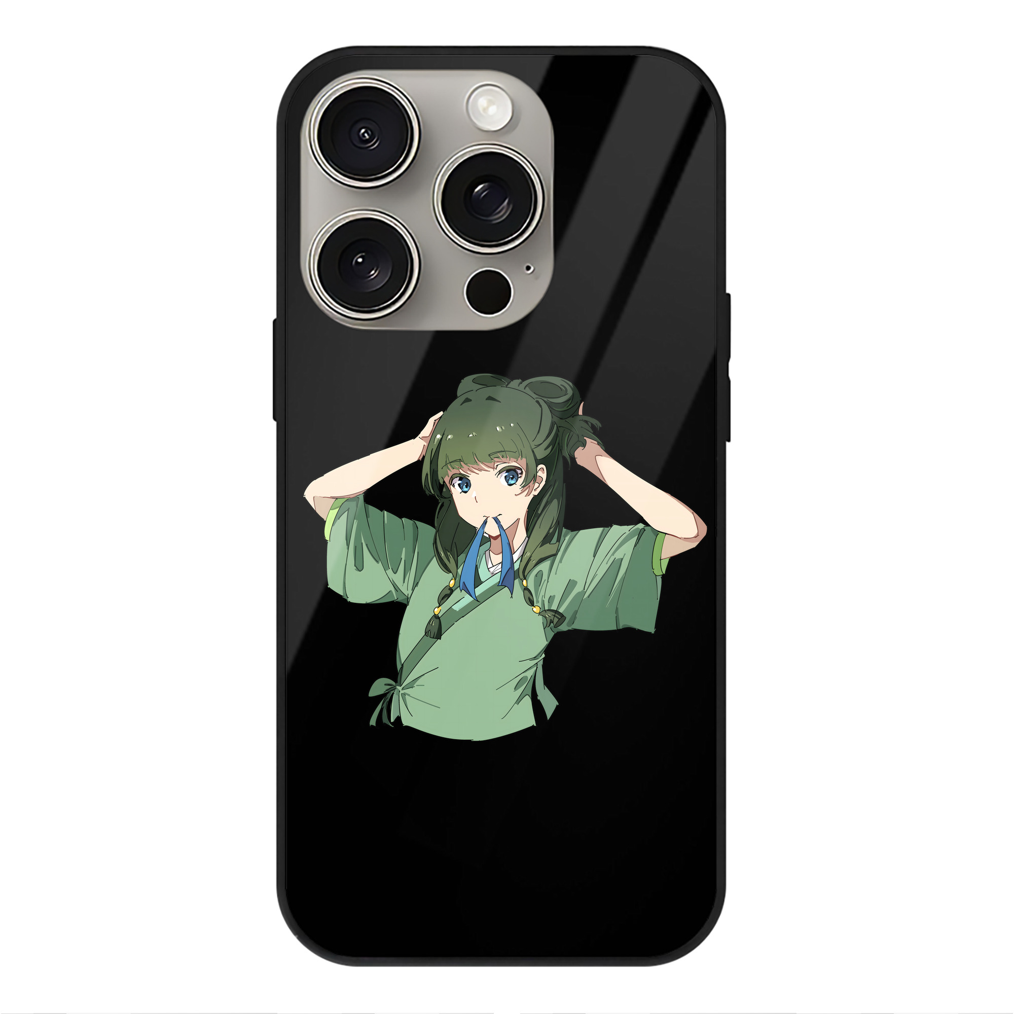 （画像用） 薬屋のひとりごと The Apothecary Diaries 【iPhone15Pro対応】スマホケース 耐衝撃＆黄変防止 背面ガラス