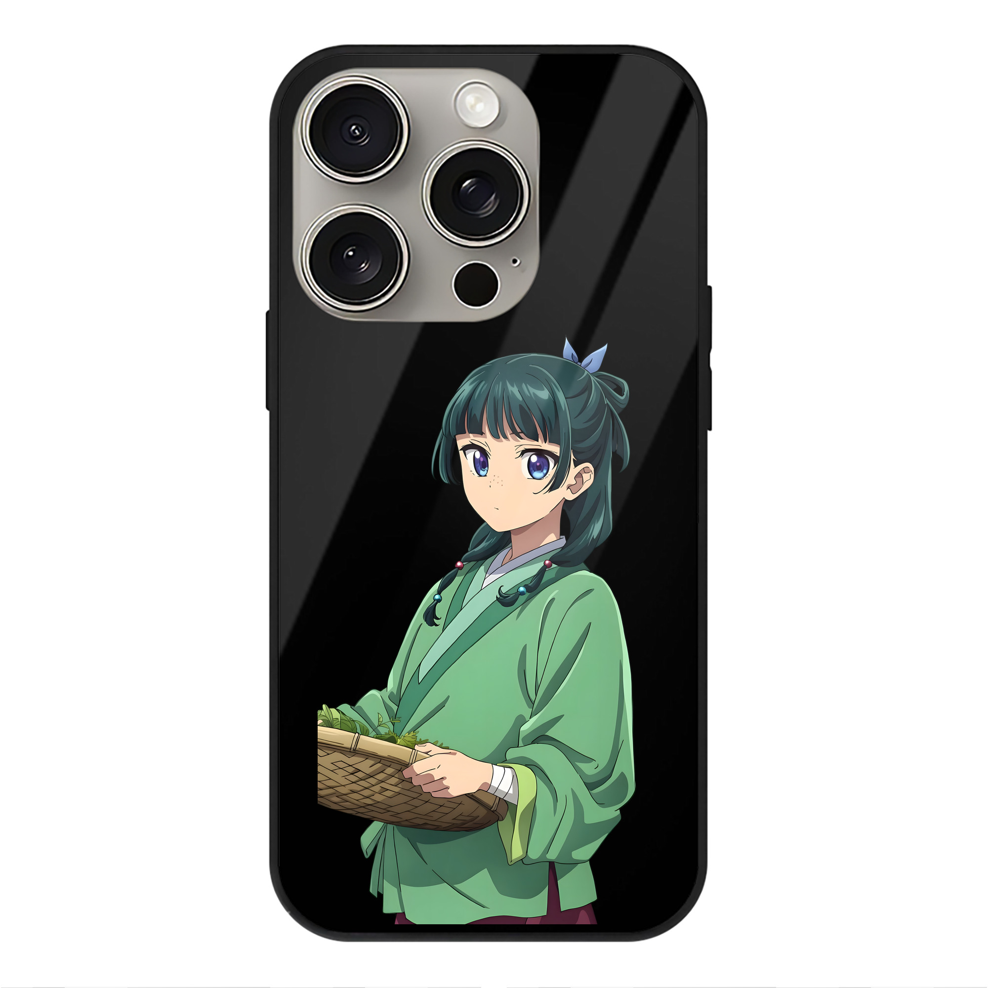 薬屋のひとりごと The Apothecary Diaries 【iPhone15Pro対応】スマホケース 耐衝撃＆黄変防止 背面ガラス