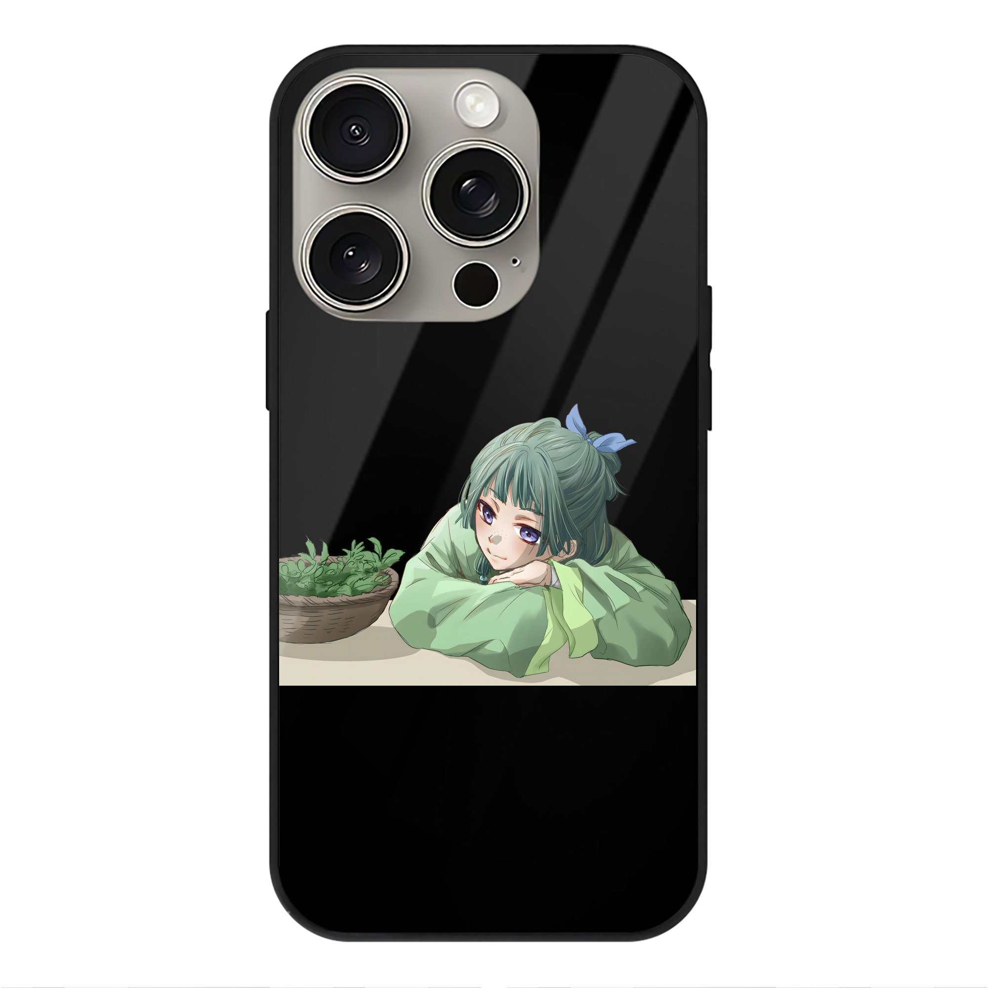 薬屋のひとりごと The Apothecary Diaries 【iPhone15Pro対応】スマホケース 耐衝撃＆黄変防止 背面ガラス