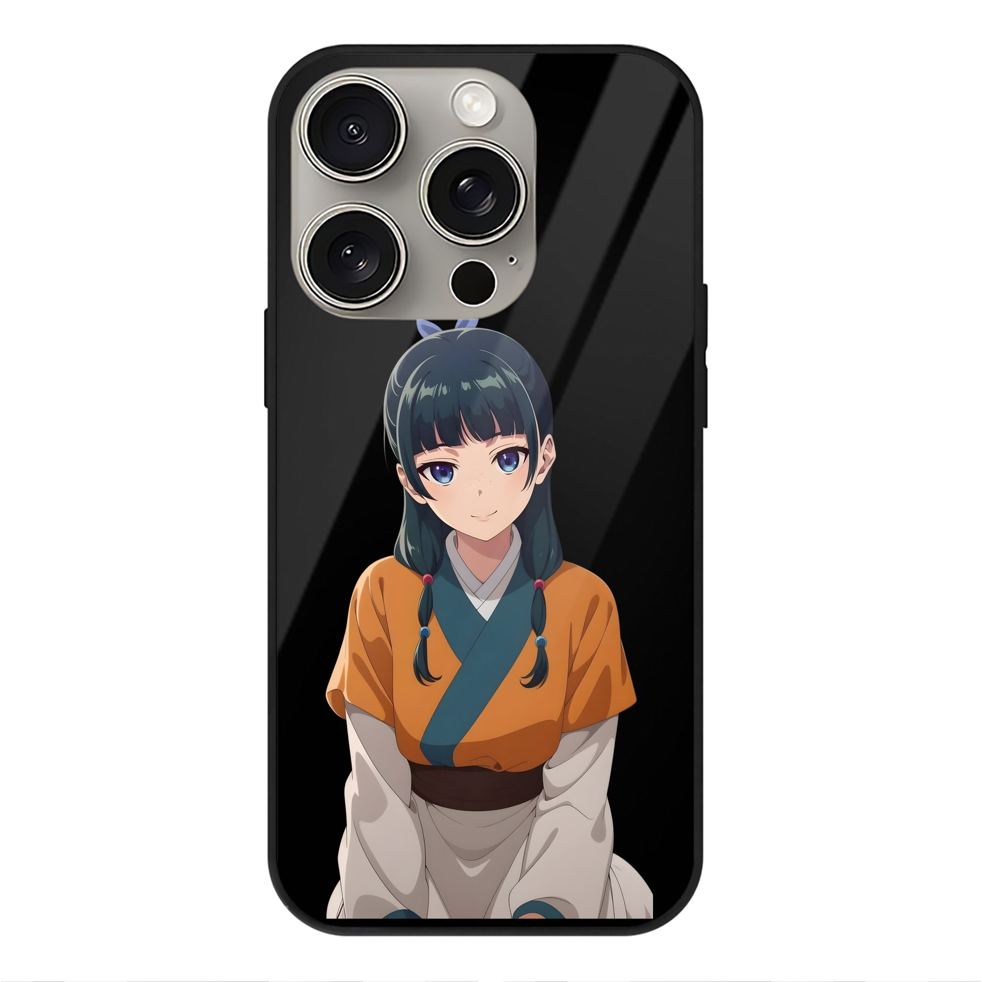 薬屋のひとりごと The Apothecary Diaries 【iPhone15Pro対応】スマホケース 耐衝撃＆黄変防止 背面ガラス