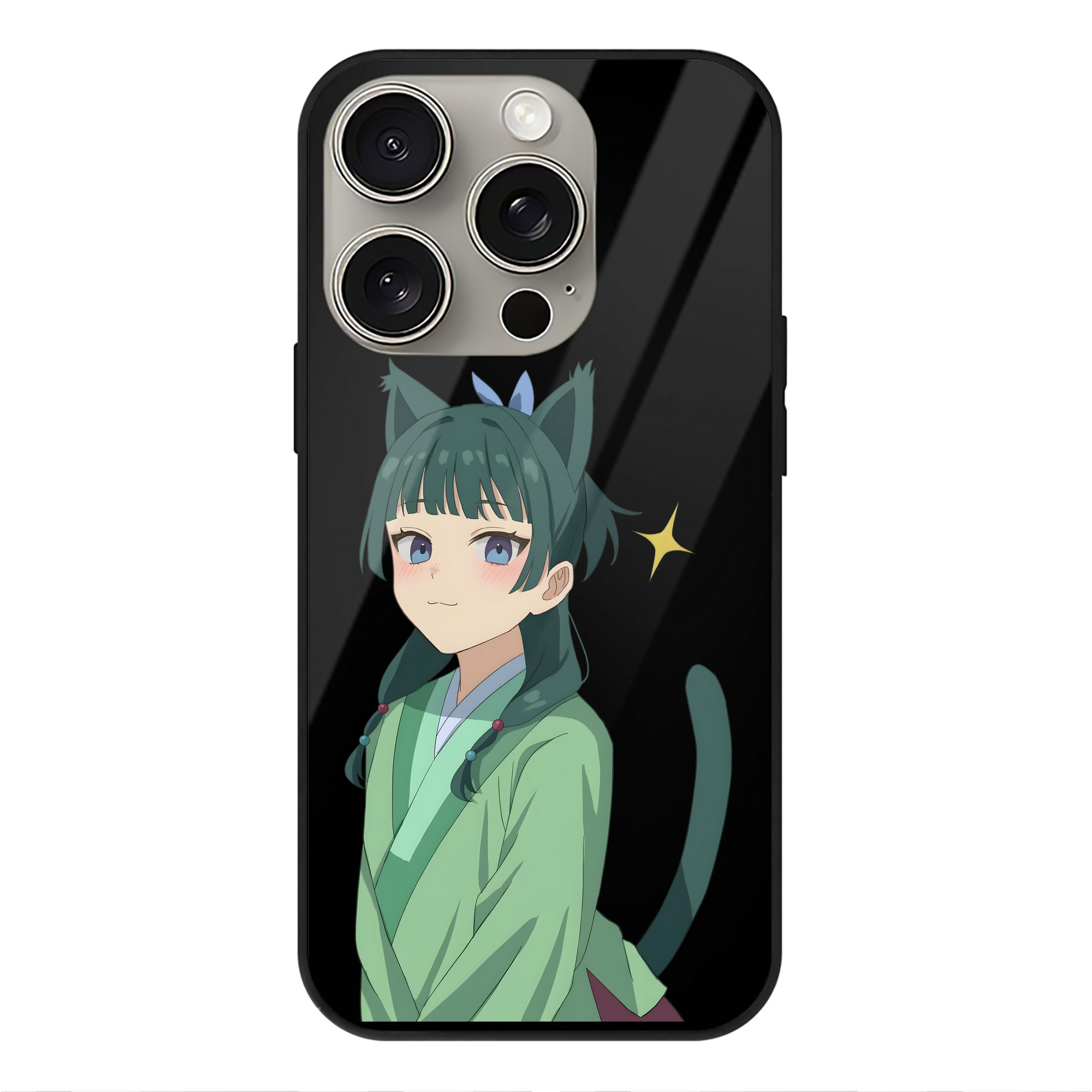 薬屋のひとりごと The Apothecary Diaries 【iPhone15Pro対応】スマホケース 耐衝撃＆黄変防止 背面ガラス