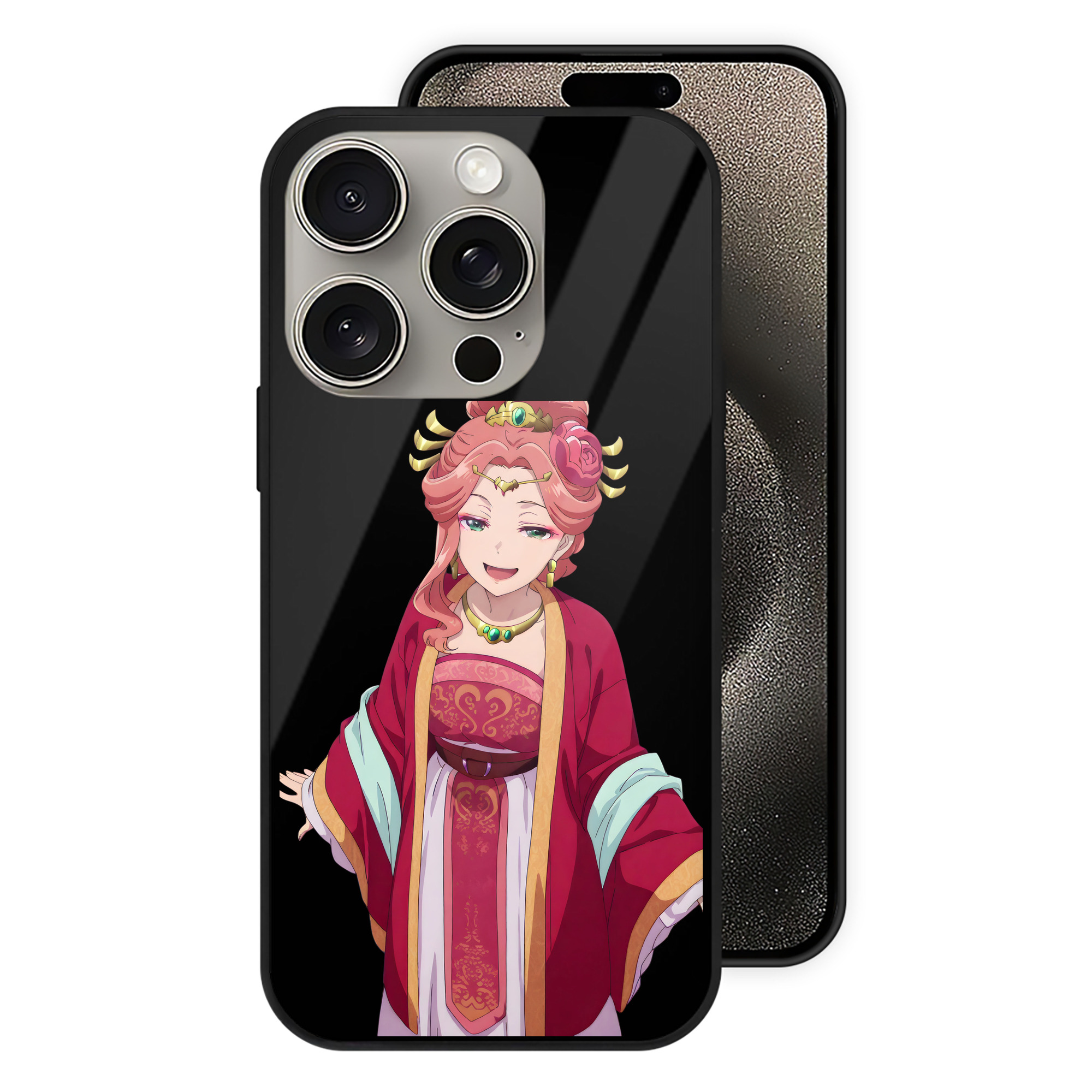 薬屋のひとりごと The Apothecary Diaries 【iPhone15Pro対応】スマホケース 耐衝撃＆黄変防止 背面ガラス