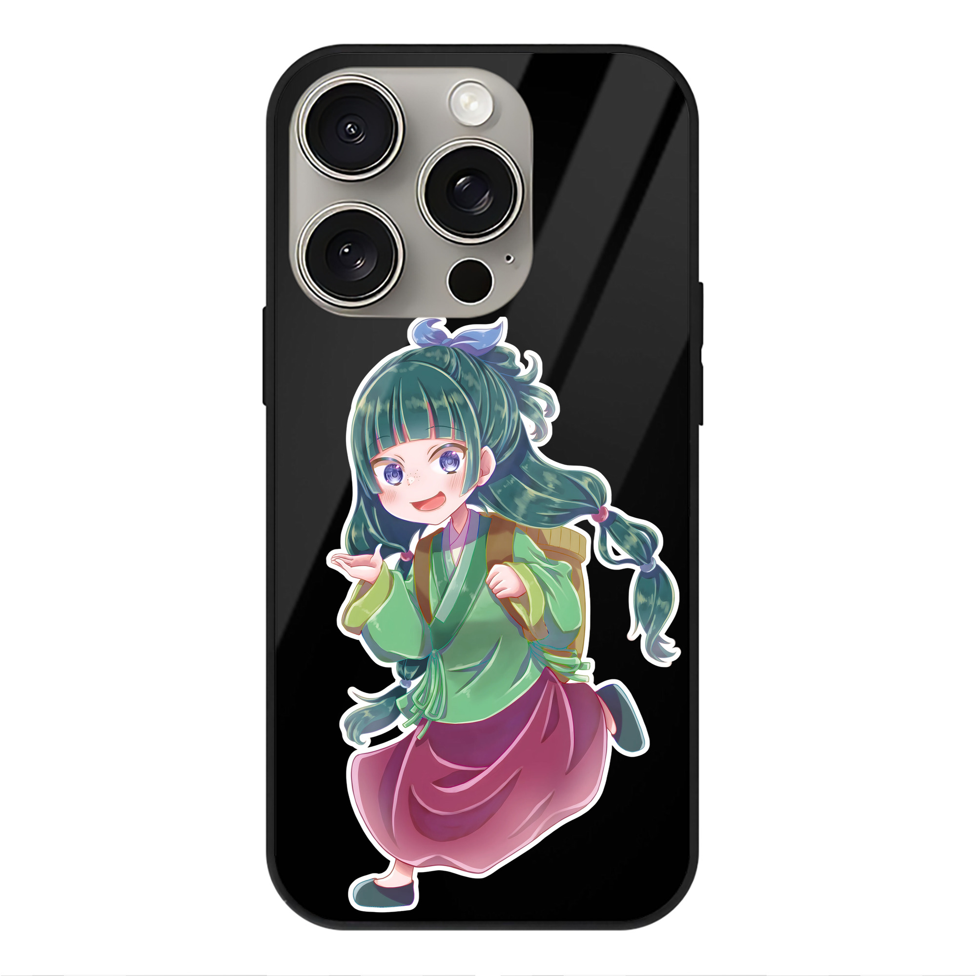薬屋のひとりごと The Apothecary Diaries 【iPhone15Pro対応】スマホケース 耐衝撃＆黄変防止 背面ガラス
