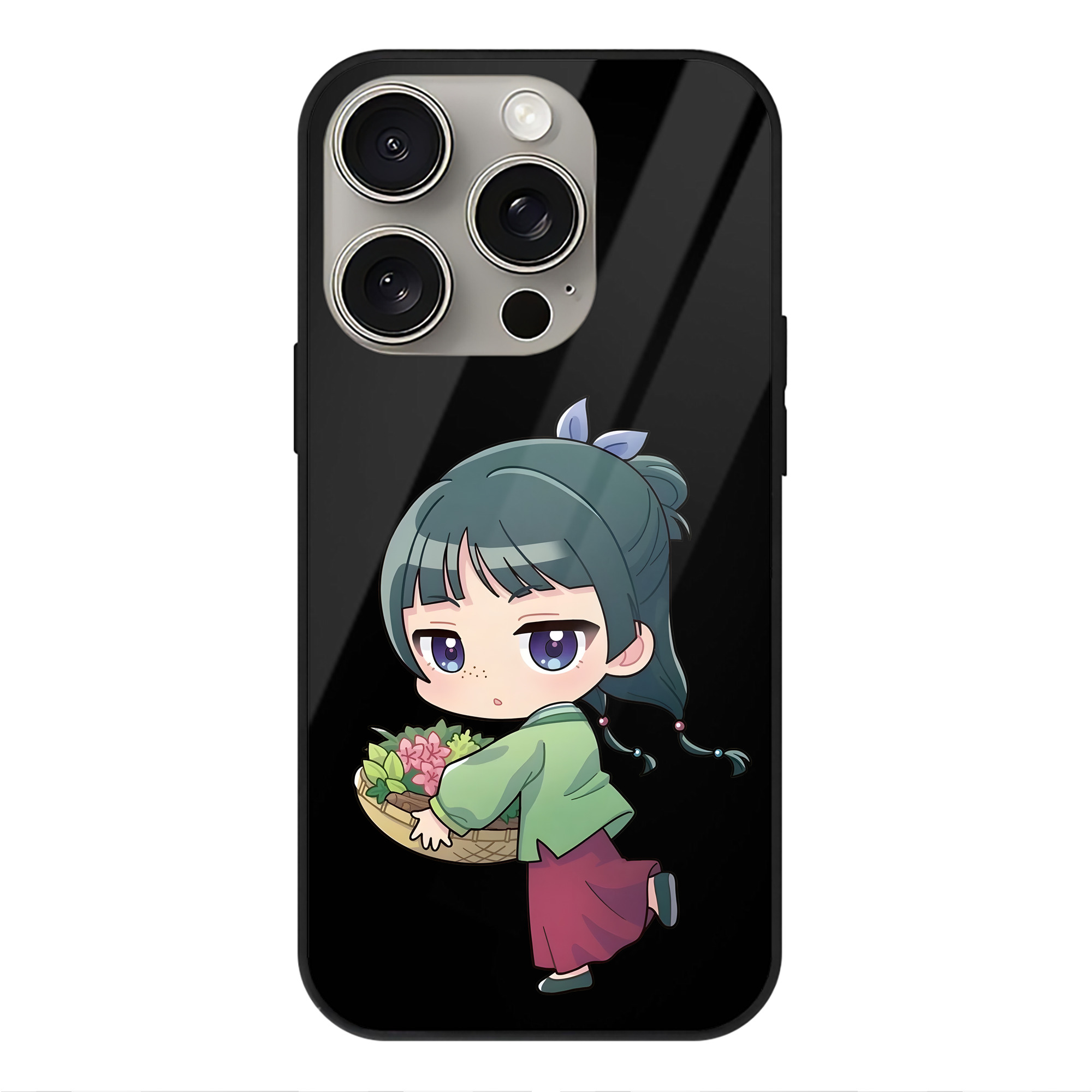 （画像用） 薬屋のひとりごと The Apothecary Diaries 【iPhone15Pro対応】スマホケース 耐衝撃＆黄変防止 背面ガラス