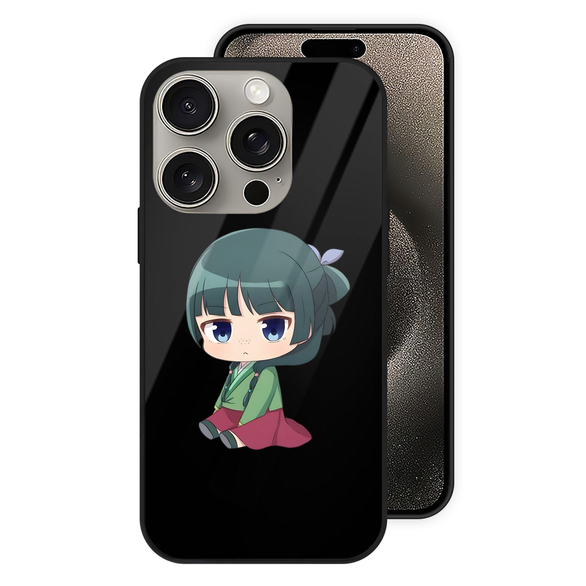 薬屋のひとりごと The Apothecary Diaries 【iPhone15Pro対応】スマホケース 耐衝撃＆黄変防止 背面ガラス