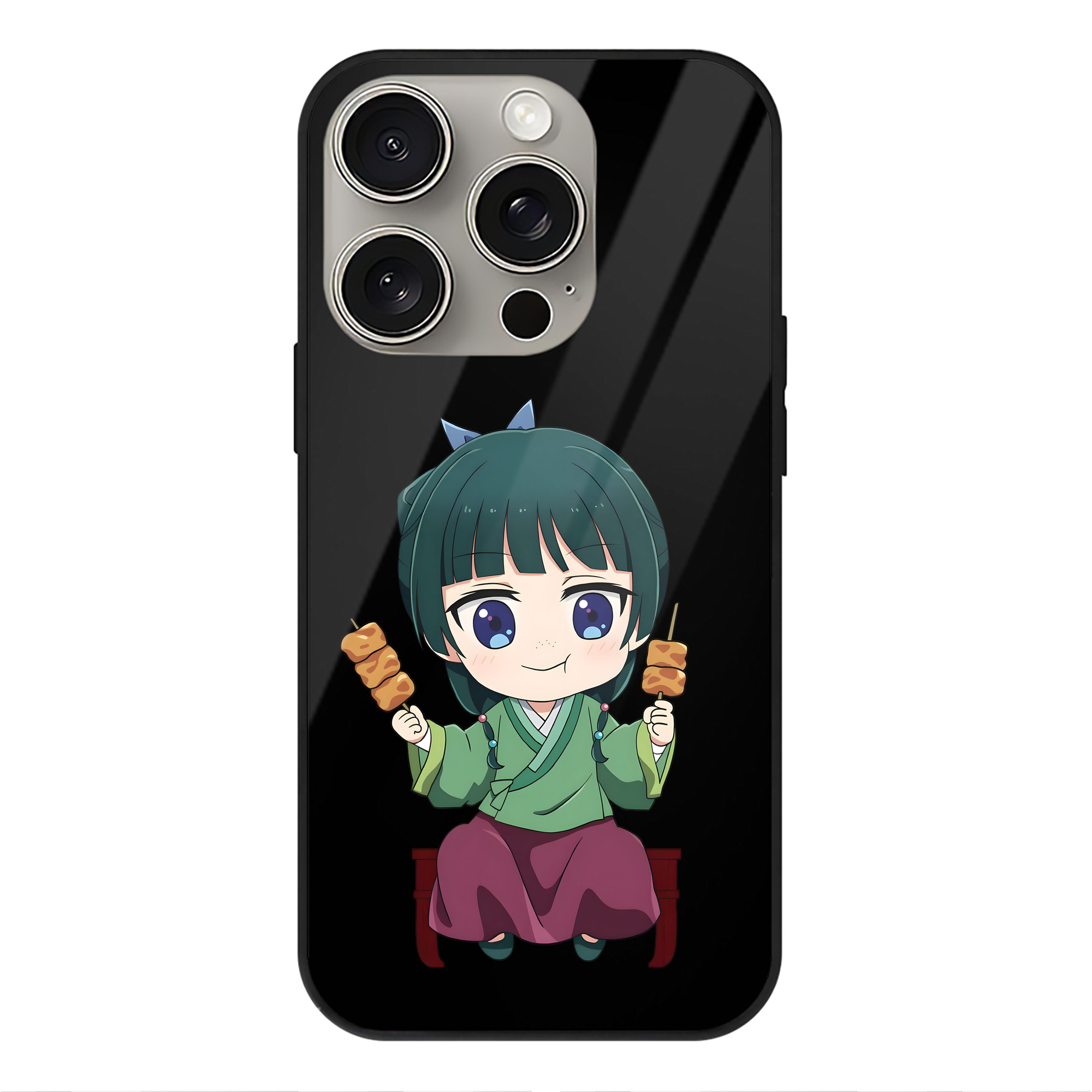 薬屋のひとりごと The Apothecary Diaries 【iPhone15Pro対応】スマホケース 耐衝撃＆黄変防止 背面ガラス