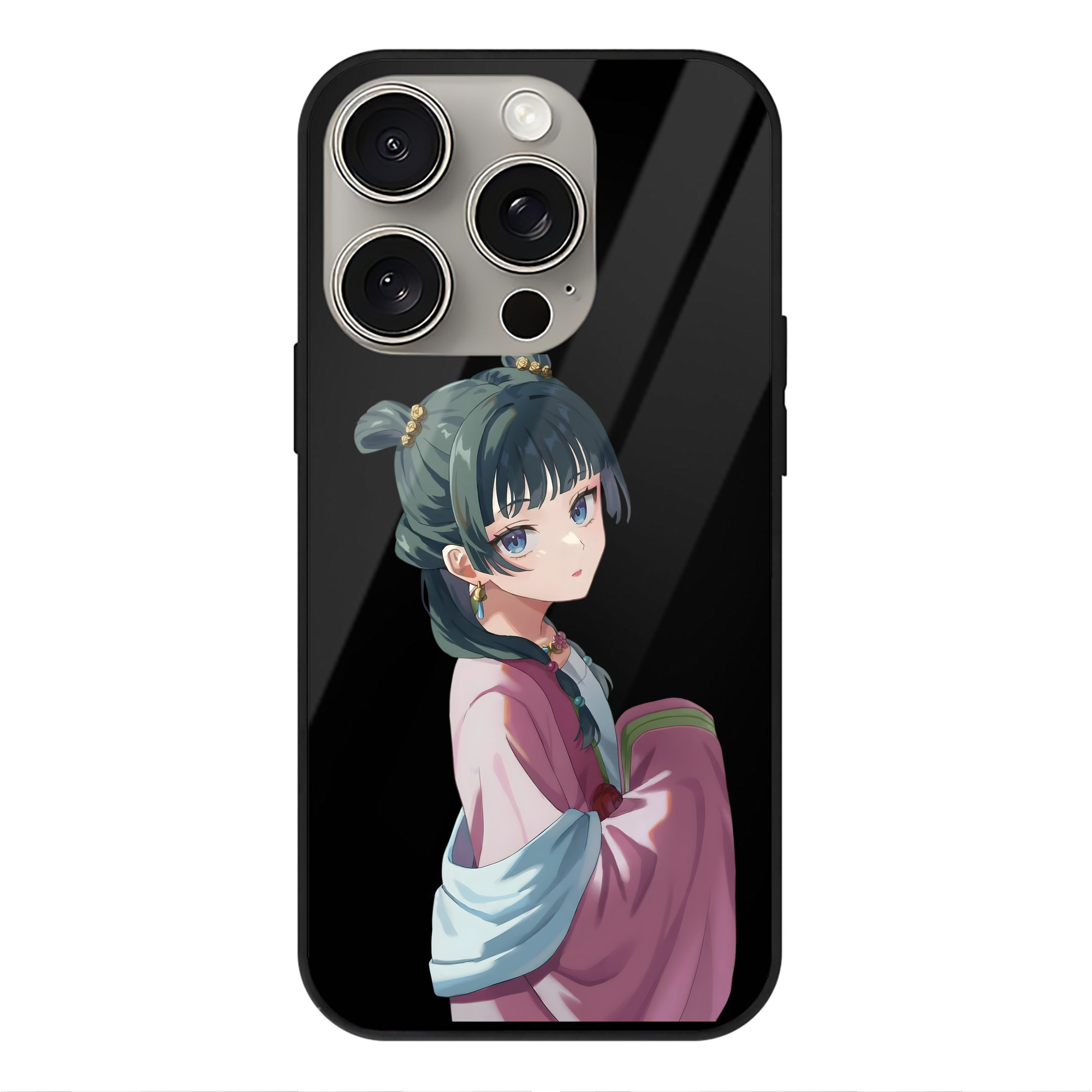 薬屋のひとりごと The Apothecary Diaries 【iPhone15Pro対応】スマホケース 耐衝撃＆黄変防止 背面ガラス