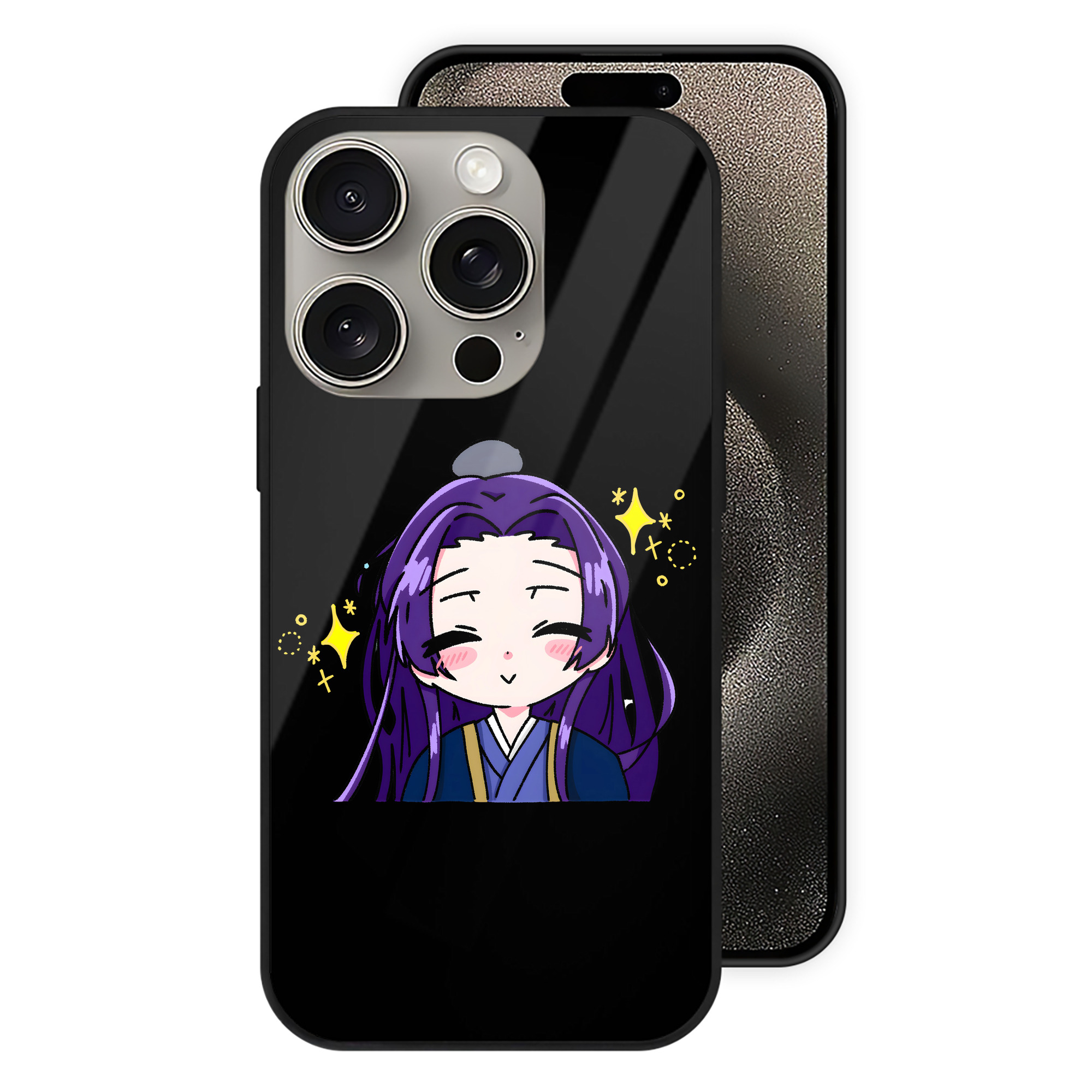 薬屋のひとりごと The Apothecary Diaries 【iPhone15Pro対応】スマホケース 耐衝撃＆黄変防止 背面ガラス