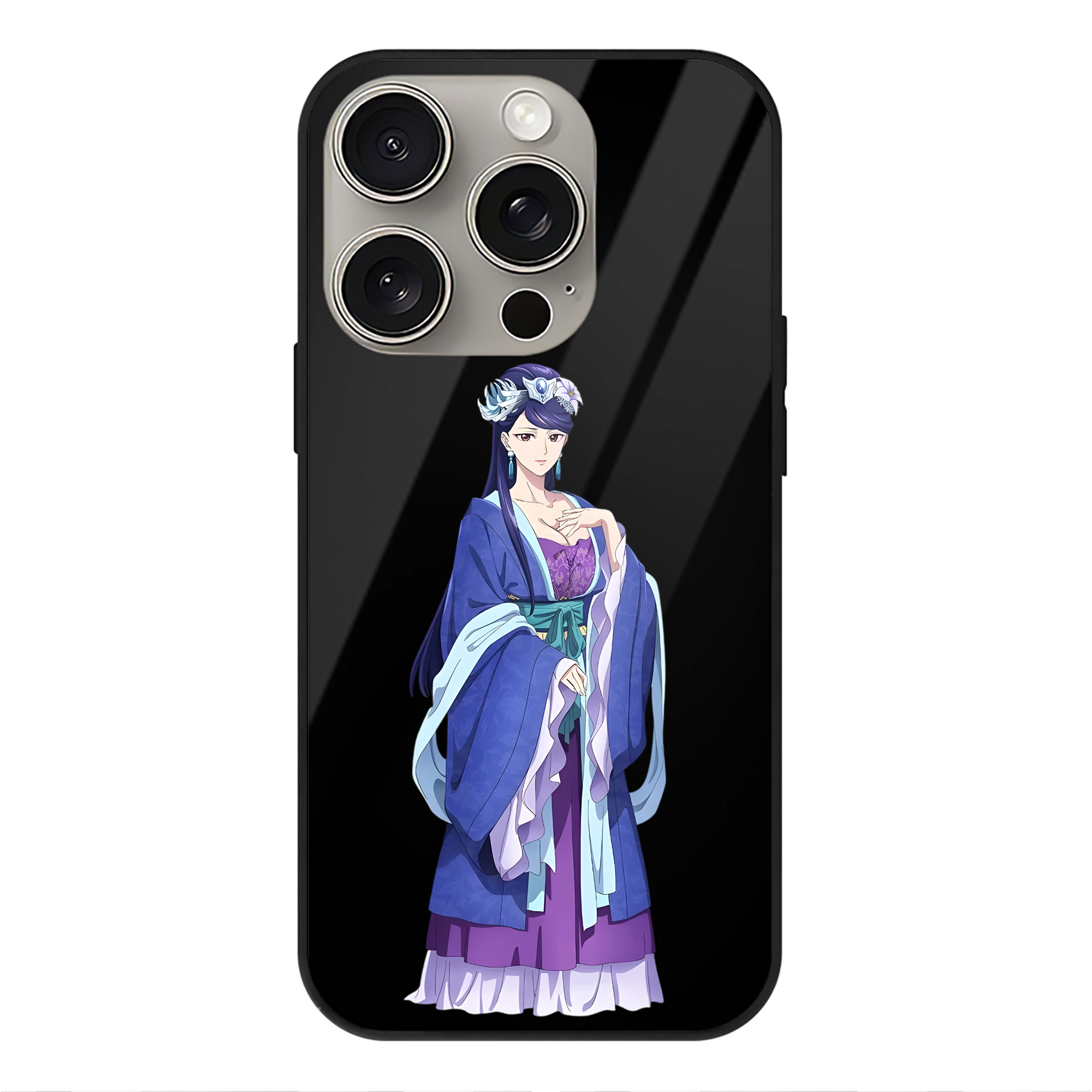 薬屋のひとりごと The Apothecary Diaries 【iPhone15Pro対応】スマホケース 耐衝撃＆黄変防止 背面ガラス