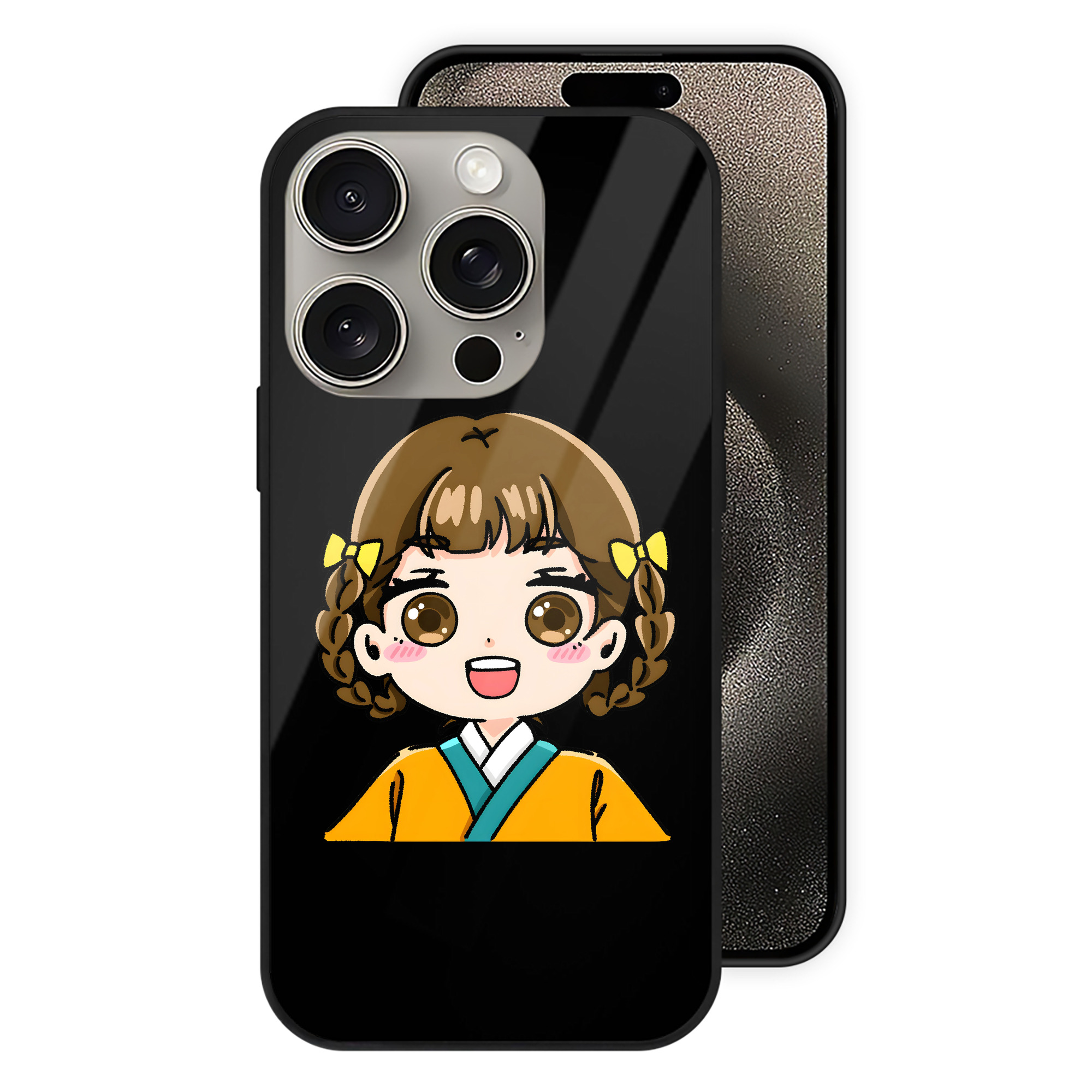 薬屋のひとりごと The Apothecary Diaries 【iPhone15Pro対応】スマホケース 耐衝撃＆黄変防止 背面ガラス