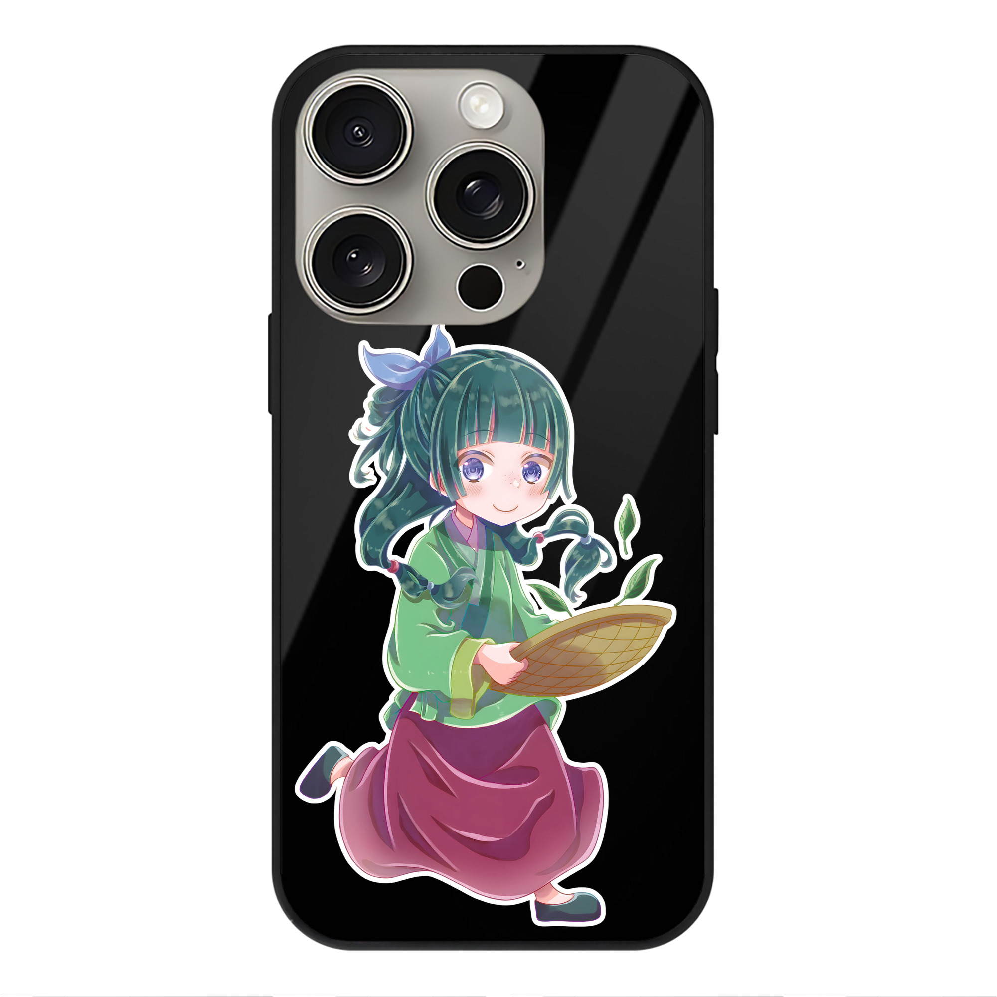 薬屋のひとりごと The Apothecary Diaries 【iPhone15Pro対応】スマホケース 耐衝撃＆黄変防止 背面ガラス