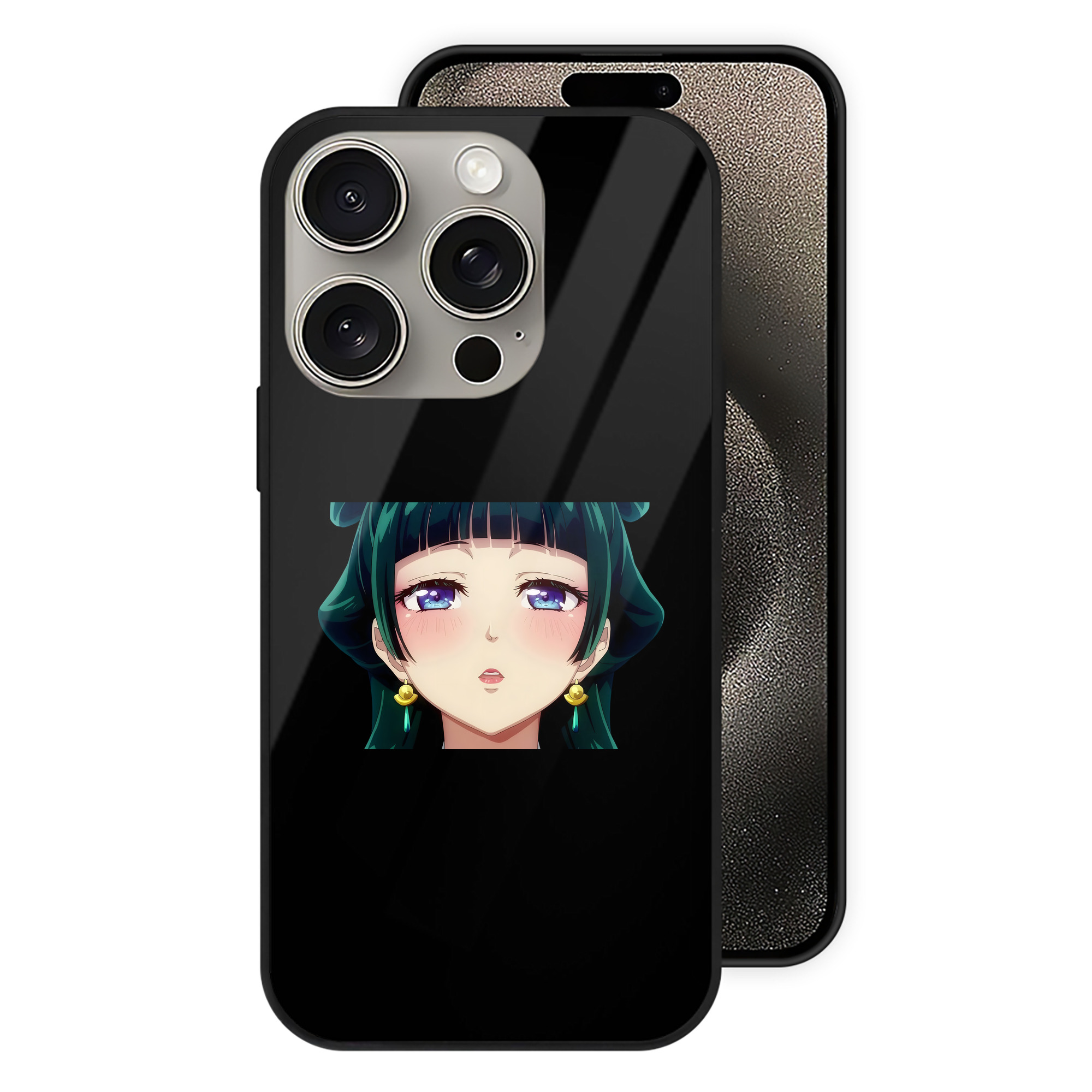 薬屋のひとりごと The Apothecary Diaries 【iPhone15Pro対応】スマホケース 耐衝撃＆黄変防止 背面ガラス