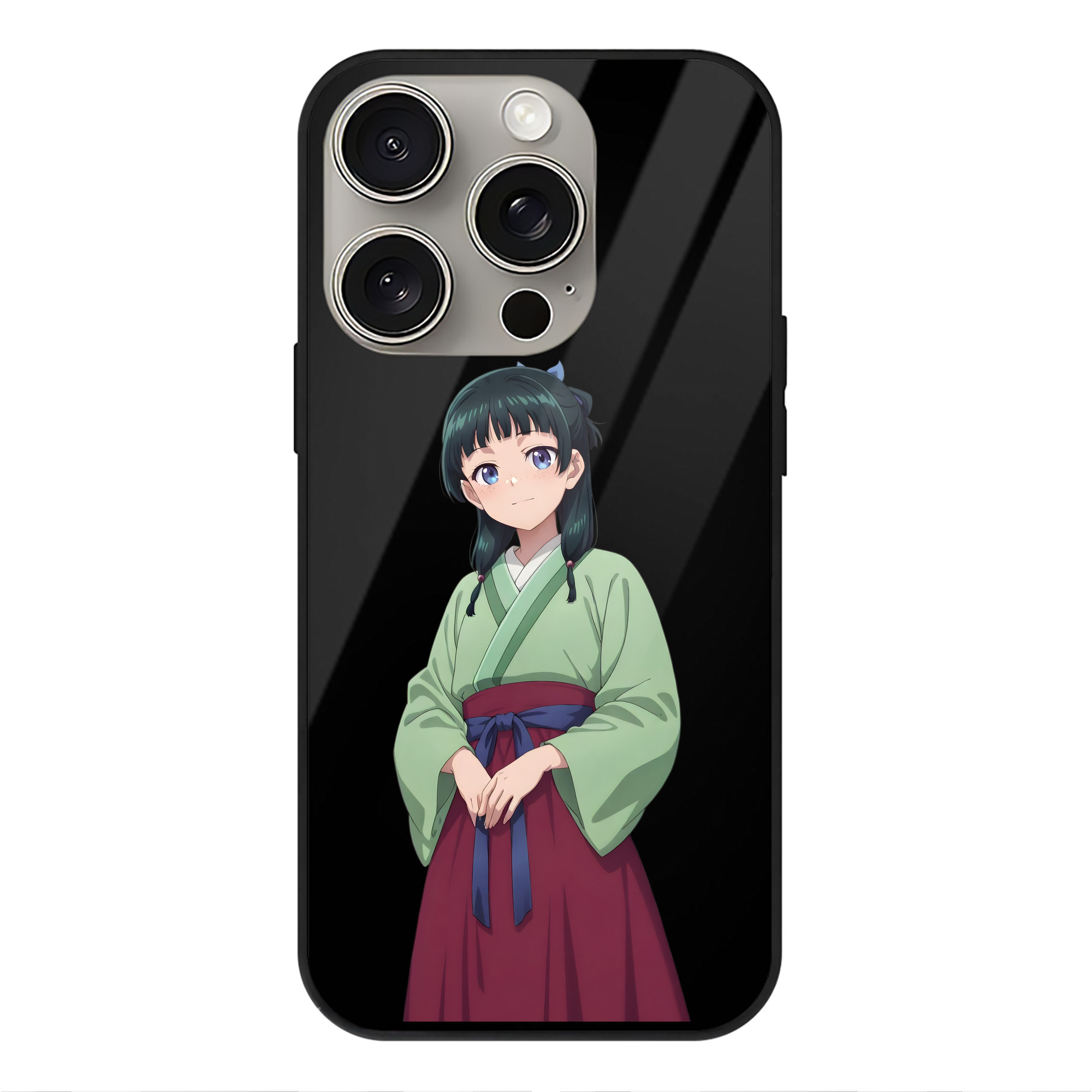 薬屋のひとりごと The Apothecary Diaries 【iPhone15Pro対応】スマホケース 耐衝撃＆黄変防止 背面ガラス