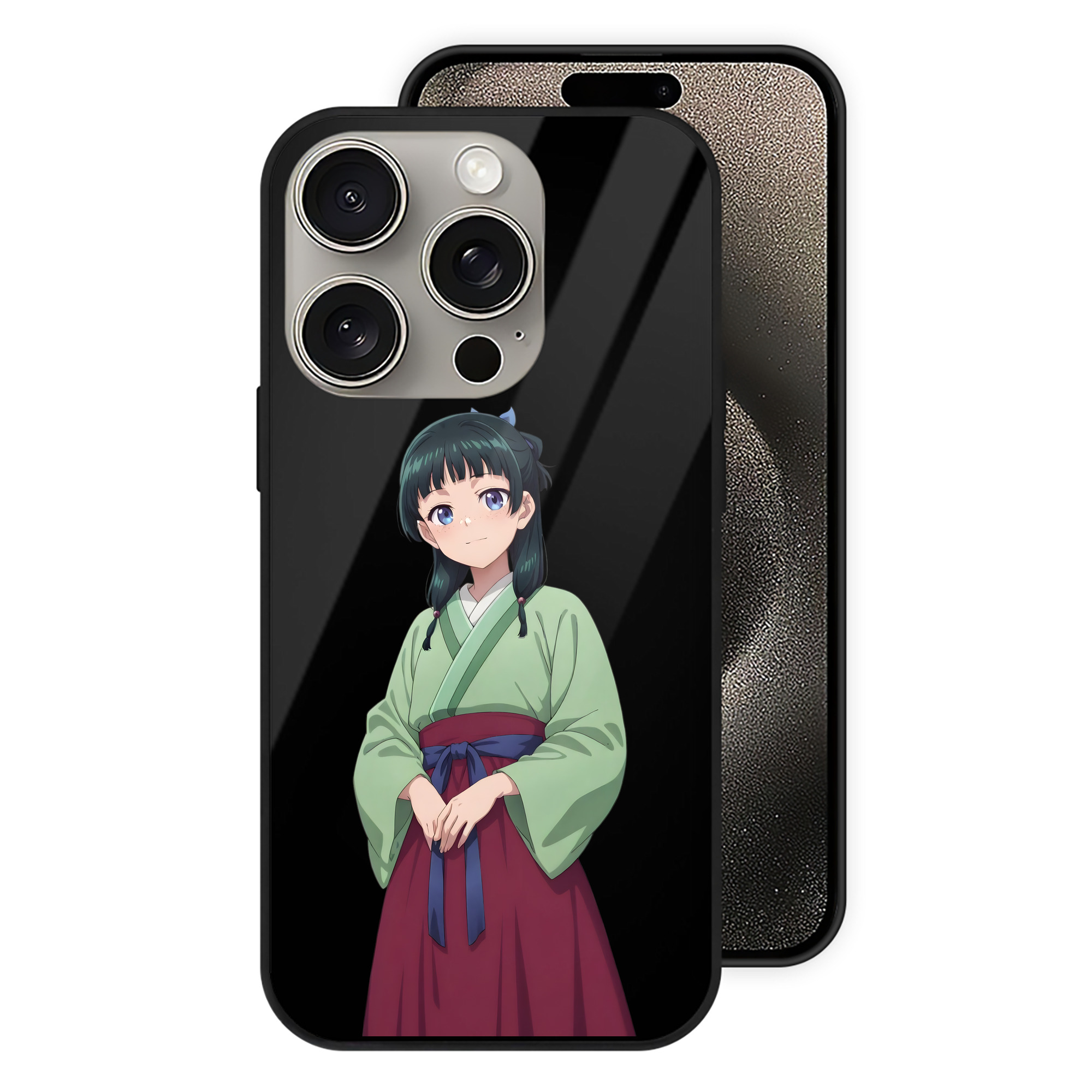 薬屋のひとりごと The Apothecary Diaries 【iPhone15Pro対応】スマホケース 耐衝撃＆黄変防止 背面ガラス