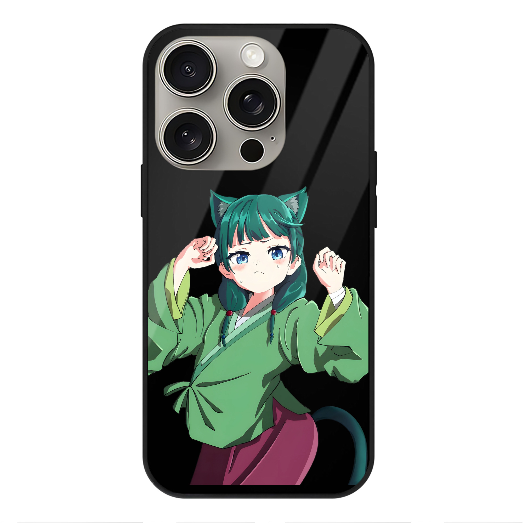 （画像用） 薬屋のひとりごと The Apothecary Diaries 【iPhone15Pro対応】スマホケース 耐衝撃＆黄変防止 背面ガラス