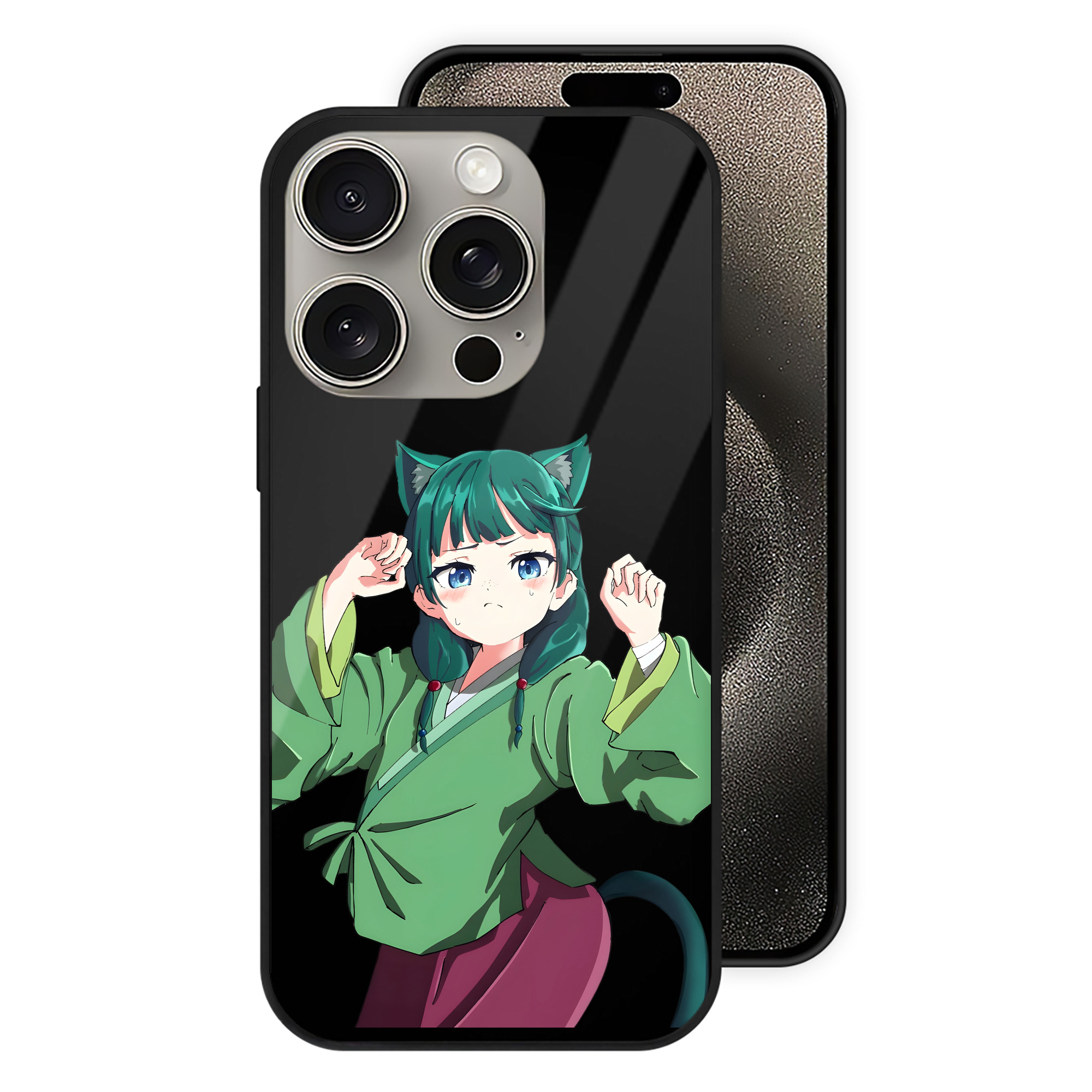 （画像用） 薬屋のひとりごと The Apothecary Diaries 【iPhone15Pro対応】スマホケース 耐衝撃＆黄変防止 背面ガラス