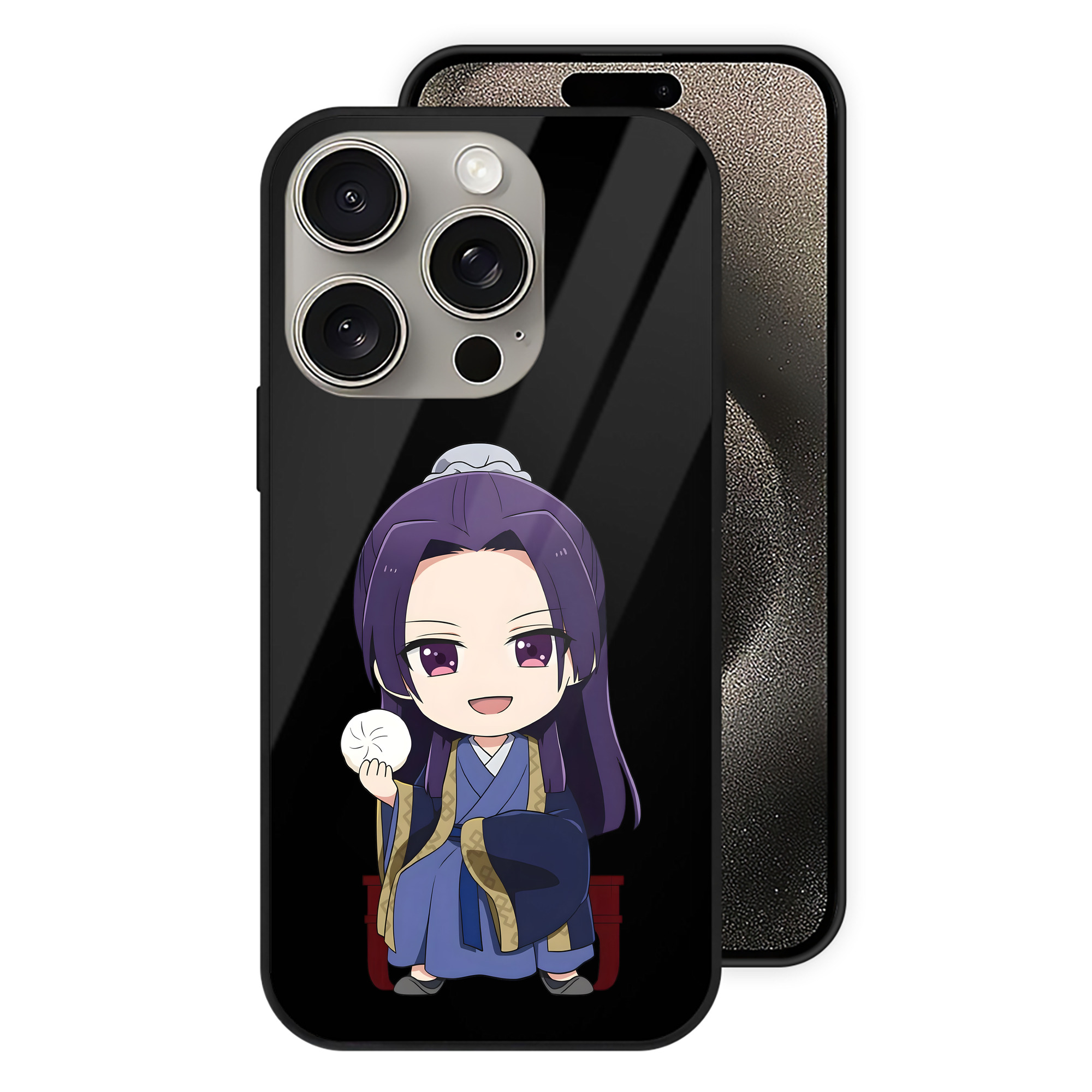 薬屋のひとりごと The Apothecary Diaries 【iPhone15Pro対応】スマホケース 耐衝撃＆黄変防止 背面ガラス
