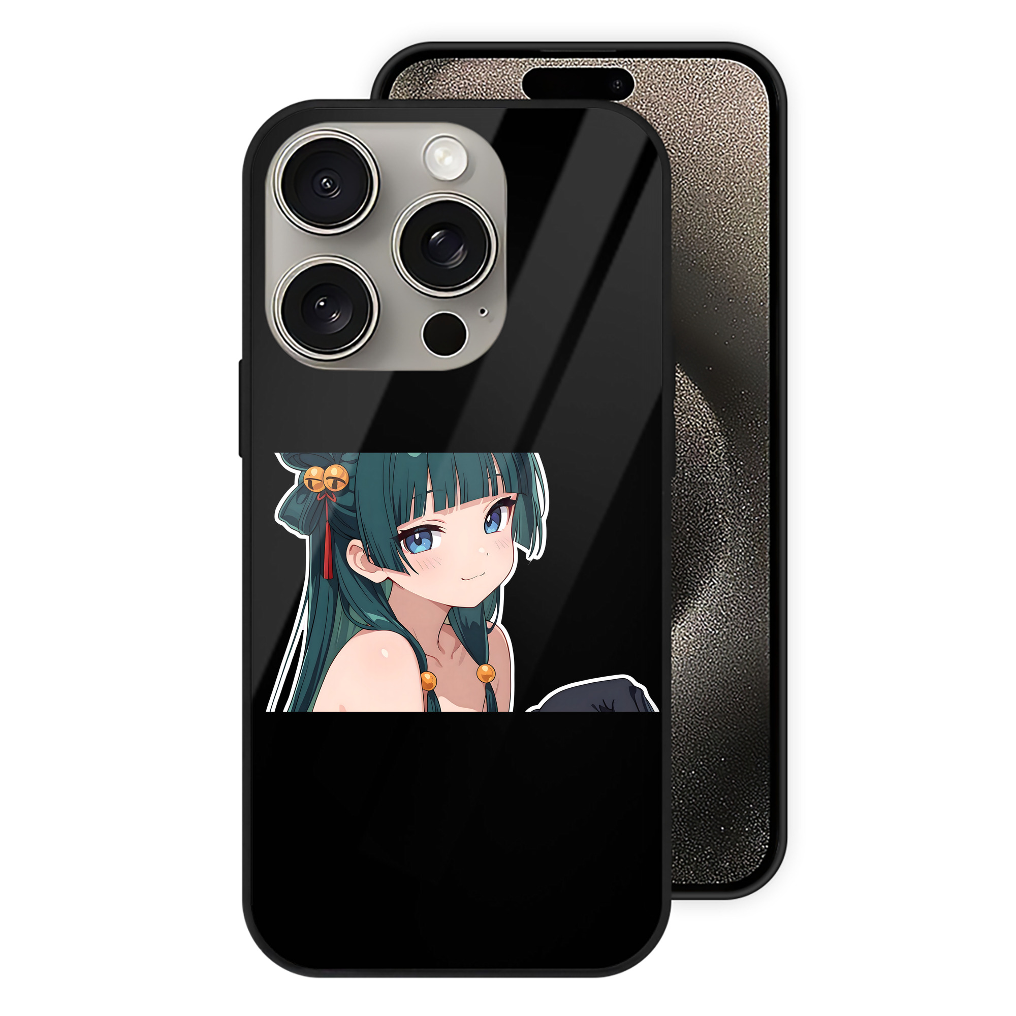 薬屋のひとりごと The Apothecary Diaries 【iPhone15Pro対応】スマホケース 耐衝撃＆黄変防止 背面ガラス