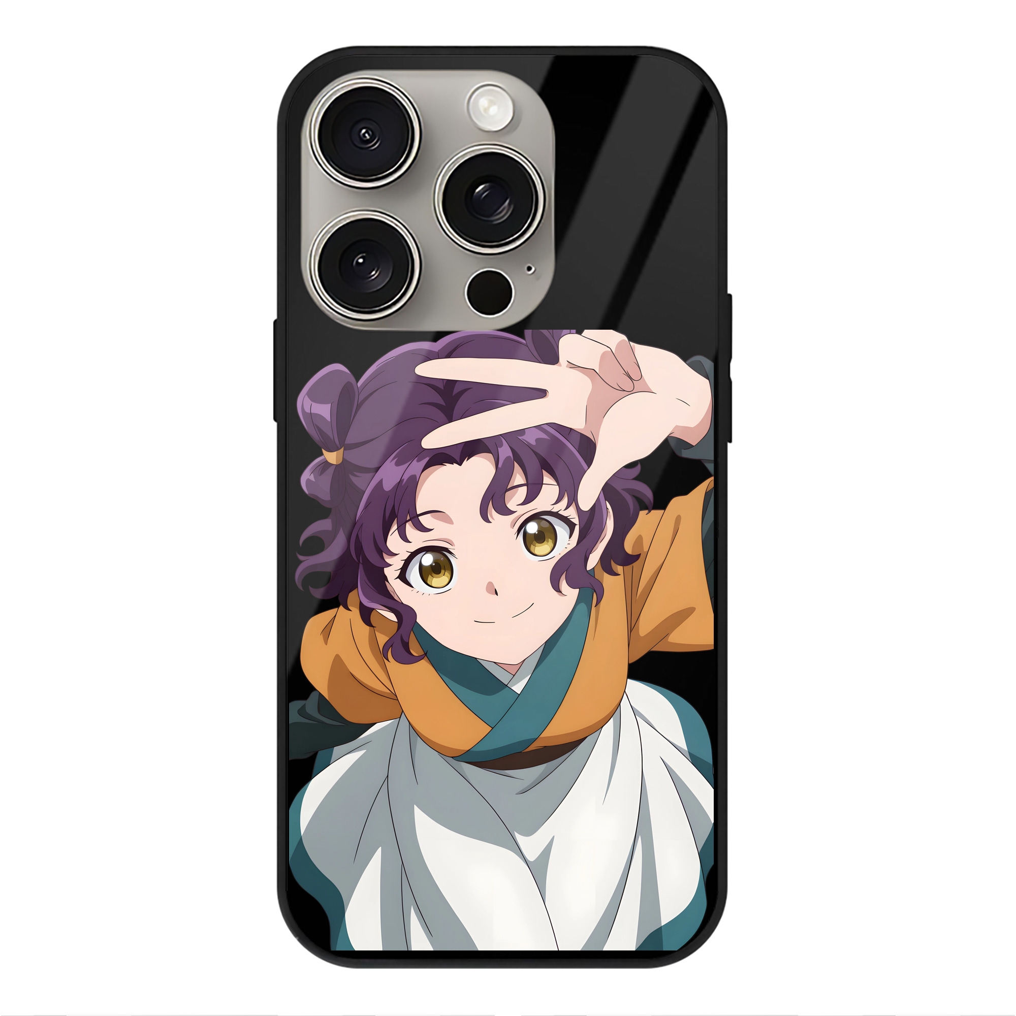 薬屋のひとりごと The Apothecary Diaries 【iPhone15Pro対応】スマホケース 耐衝撃＆黄変防止 背面ガラス