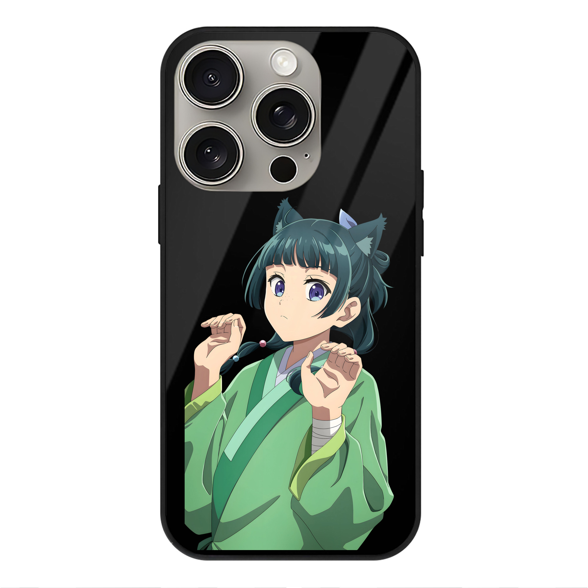 薬屋のひとりごと The Apothecary Diaries 【iPhone15Pro対応】スマホケース 耐衝撃＆黄変防止 背面ガラス